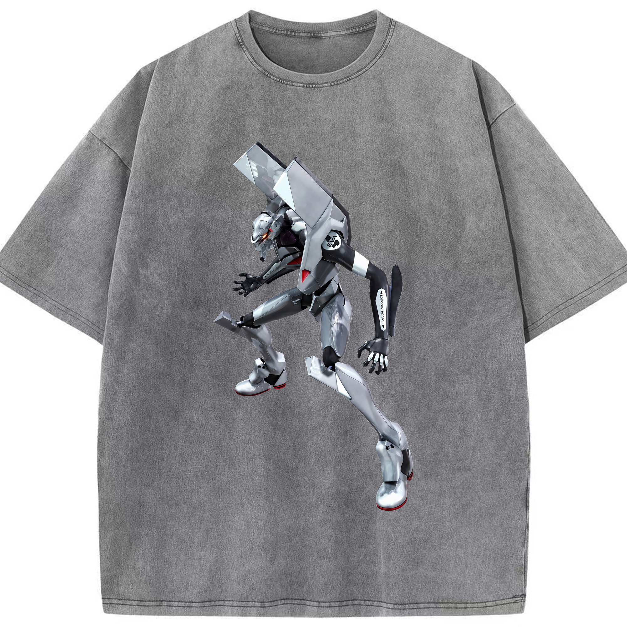 （画像用） EVA 新世紀エヴァンゲリオン 綿100% ヴィンテージ風 半袖Tシャツ（フロントプリント）