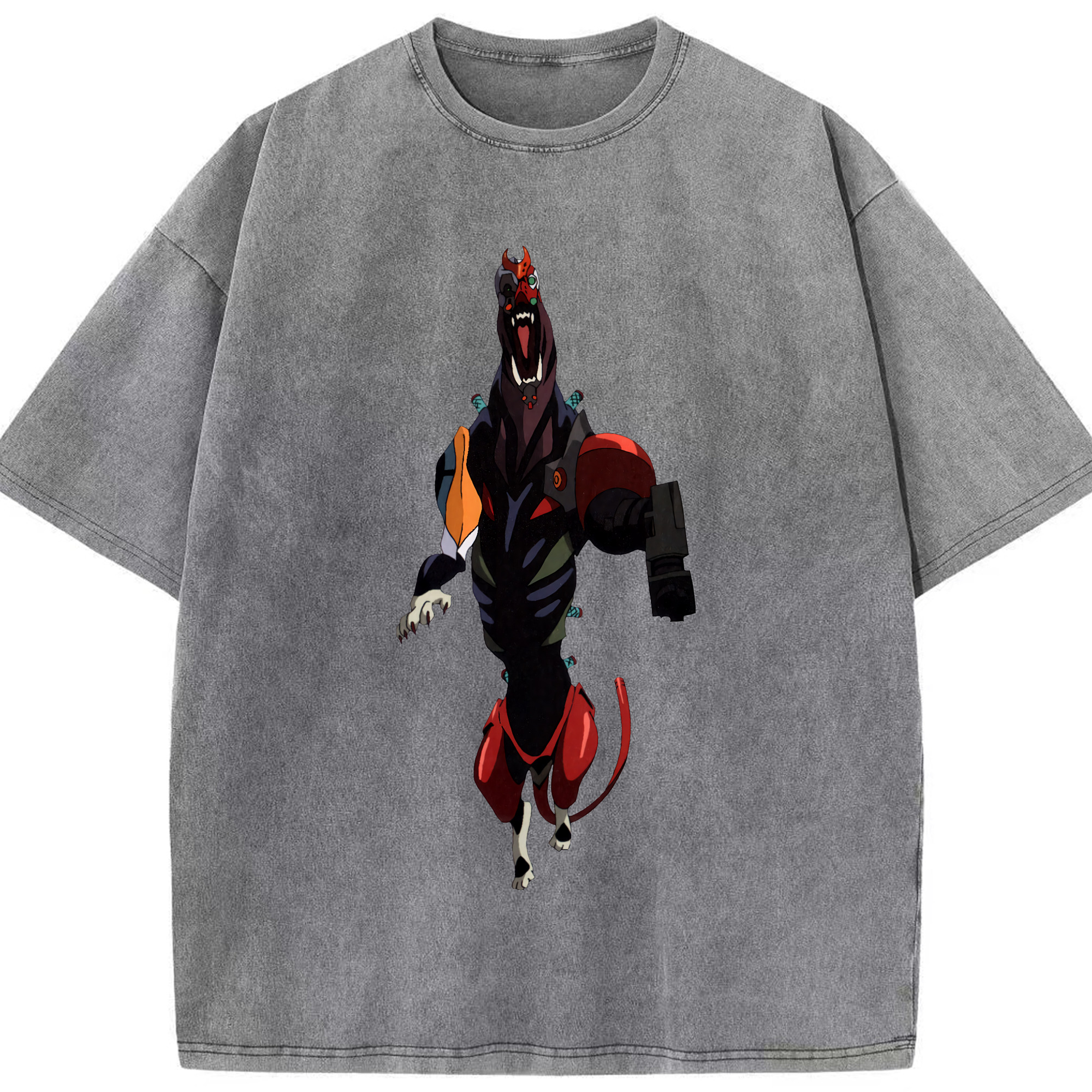 （画像用） EVA 新世紀エヴァンゲリオン 綿100% ヴィンテージ風 半袖Tシャツ（フロントプリント）