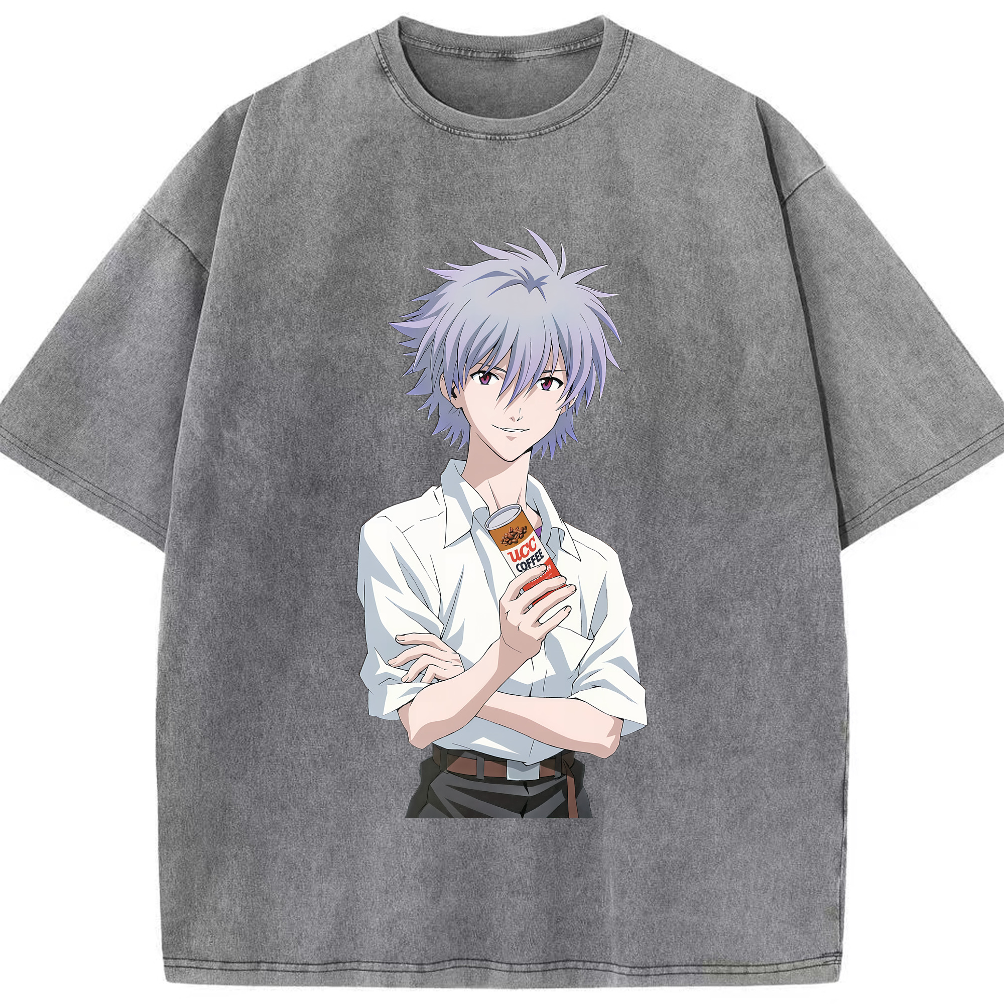 （画像用） EVA 新世紀エヴァンゲリオン 綿100% ヴィンテージ風 半袖Tシャツ（フロントプリント）