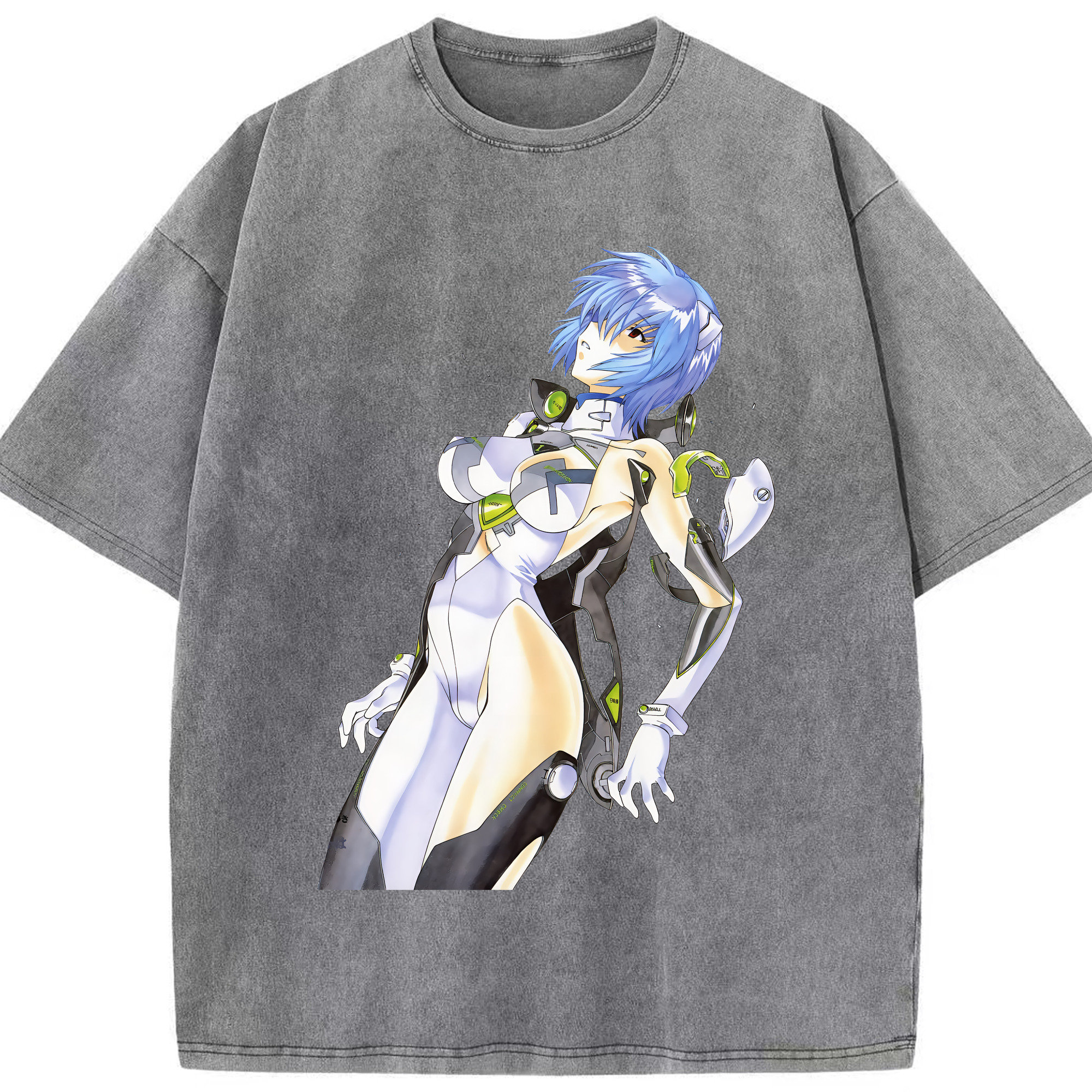 （画像用） EVA 新世紀エヴァンゲリオン 綿100% ヴィンテージ風 半袖Tシャツ（フロントプリント）