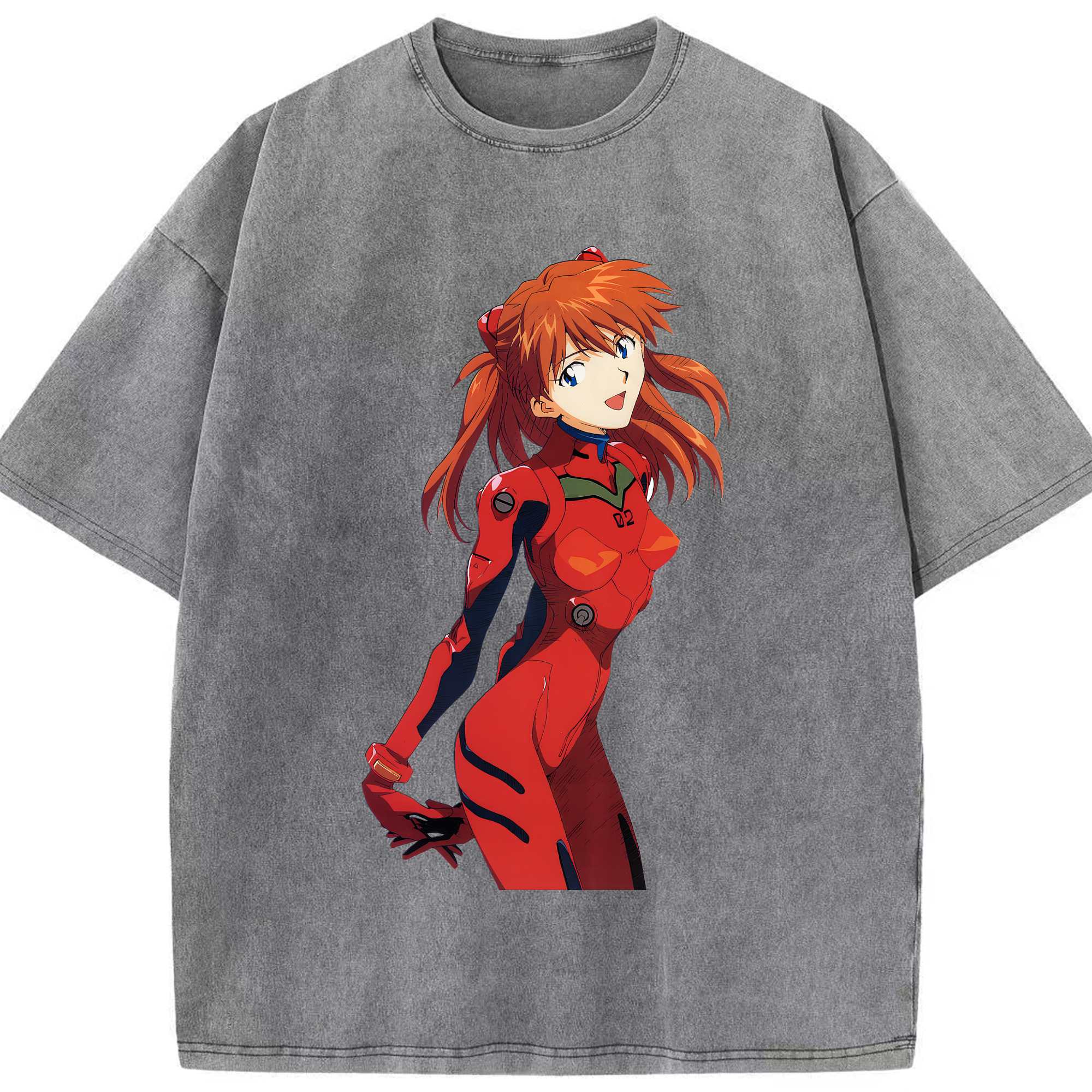（画像用） EVA 新世紀エヴァンゲリオン 綿100% ヴィンテージ風 半袖Tシャツ（フロントプリント）