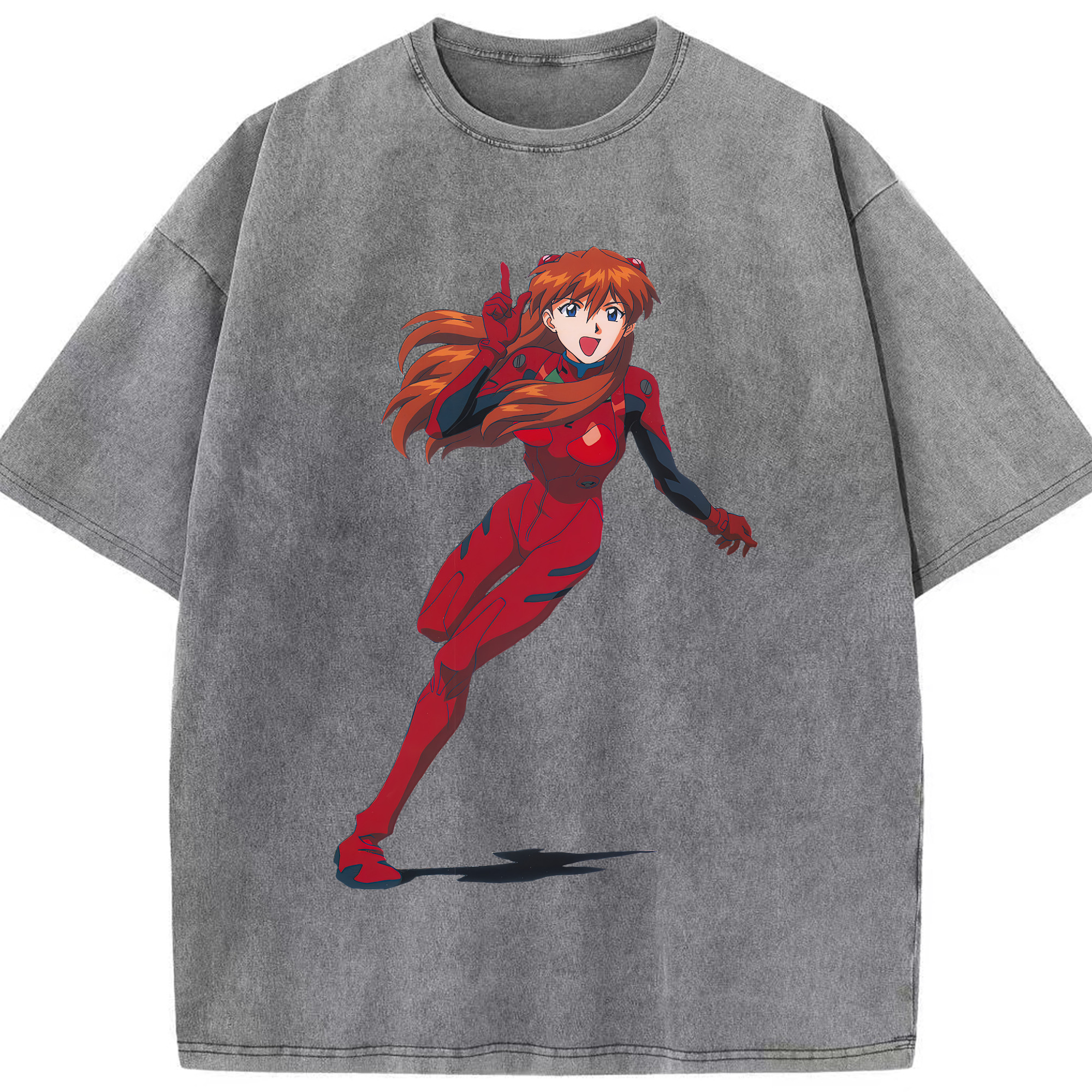 （画像用） EVA 新世紀エヴァンゲリオン 綿100% ヴィンテージ風 半袖Tシャツ（フロントプリント）