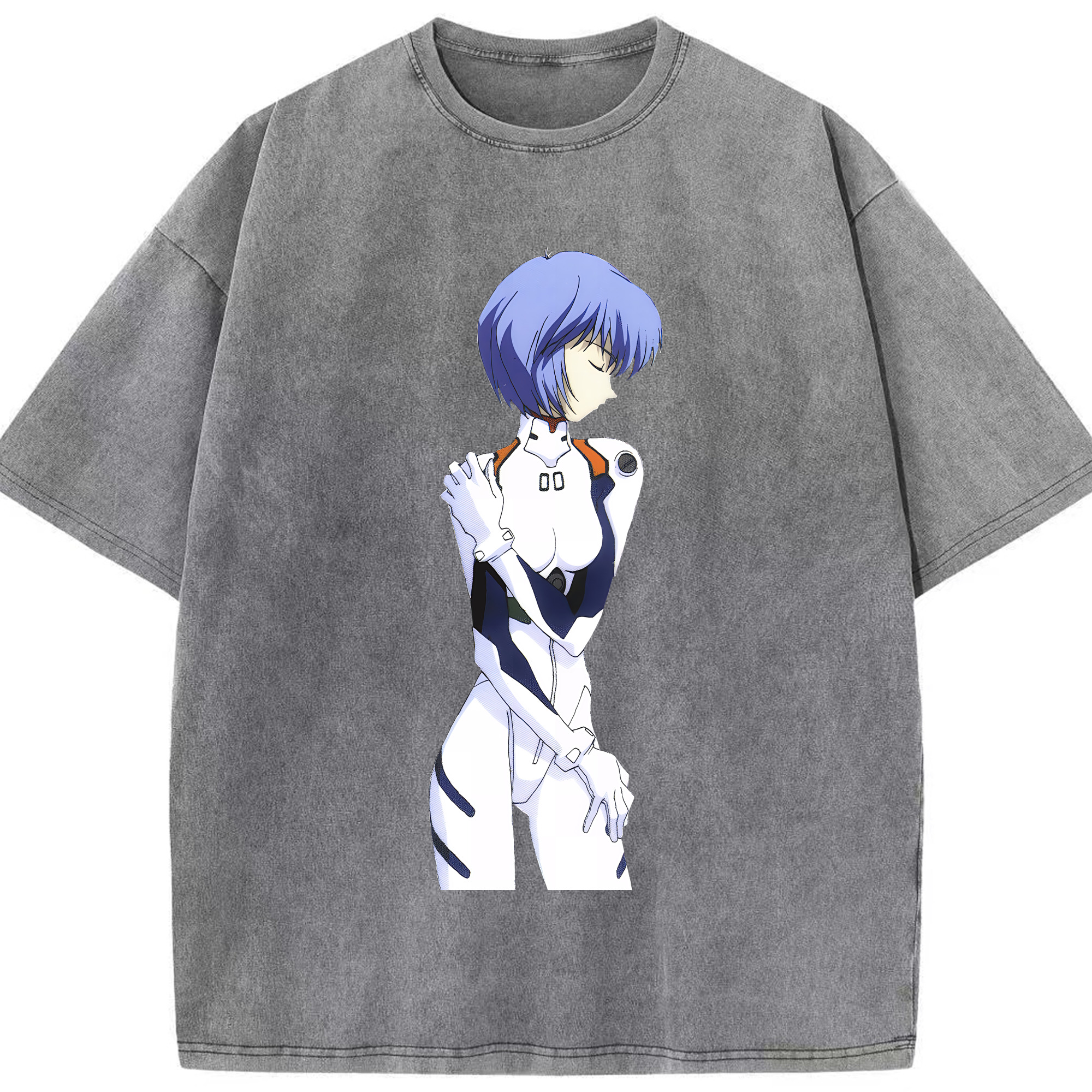 （画像用） EVA 新世紀エヴァンゲリオン 綿100% ヴィンテージ風 半袖Tシャツ（フロントプリント）