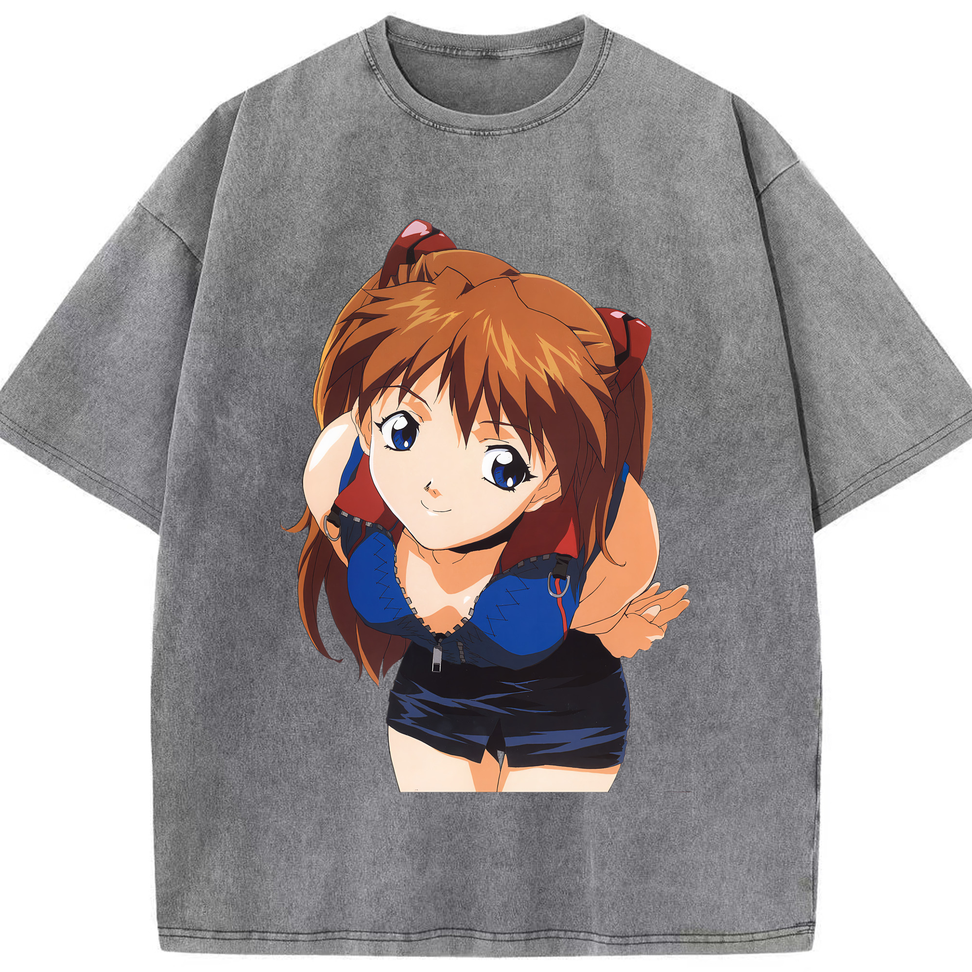 （画像用） EVA 新世紀エヴァンゲリオン 綿100% ヴィンテージ風 半袖Tシャツ（フロントプリント）