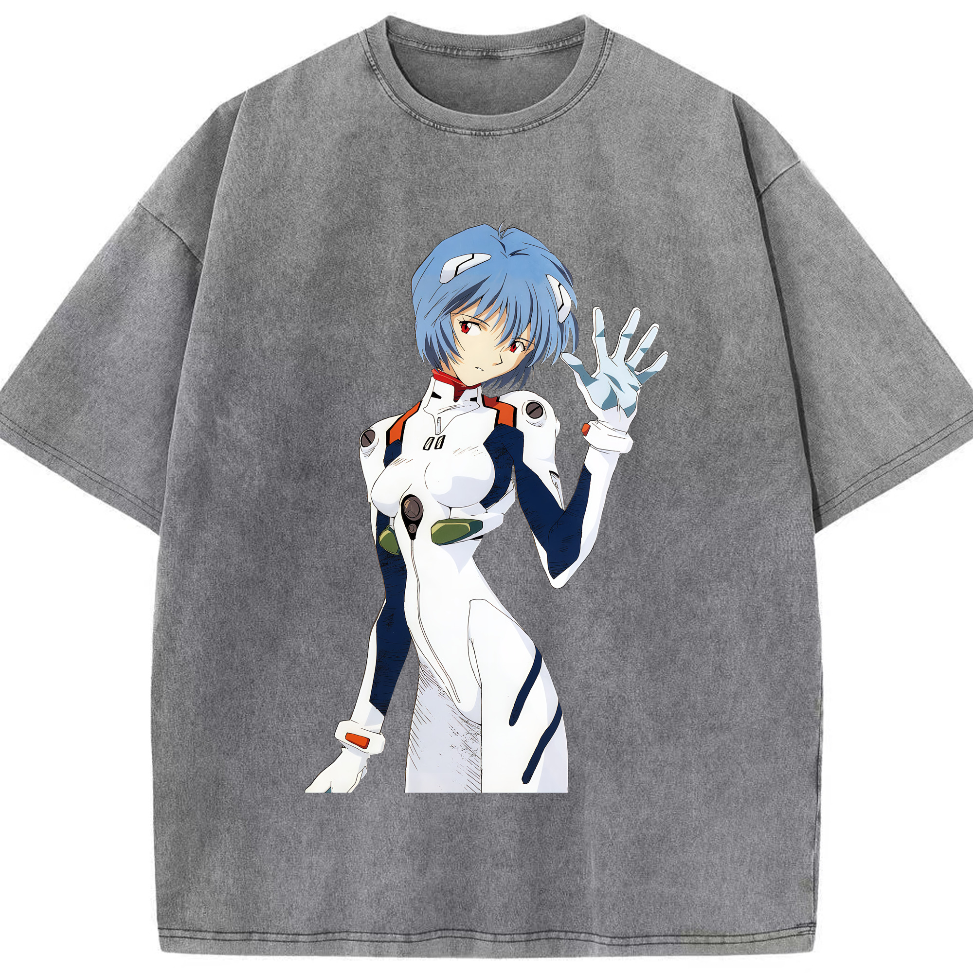 （画像用） EVA 新世紀エヴァンゲリオン 綿100% ヴィンテージ風 半袖Tシャツ（フロントプリント）