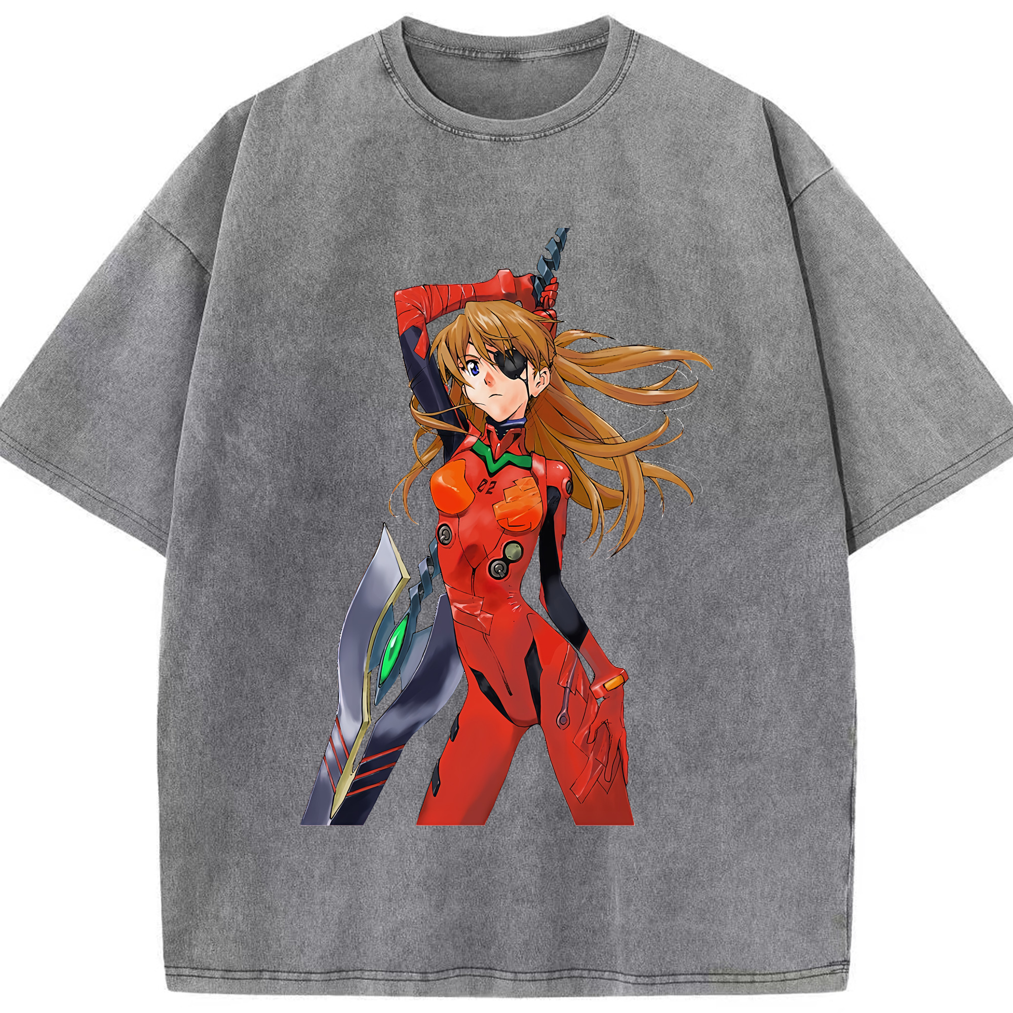 （画像用） EVA 新世紀エヴァンゲリオン 綿100% ヴィンテージ風 半袖Tシャツ（フロントプリント）