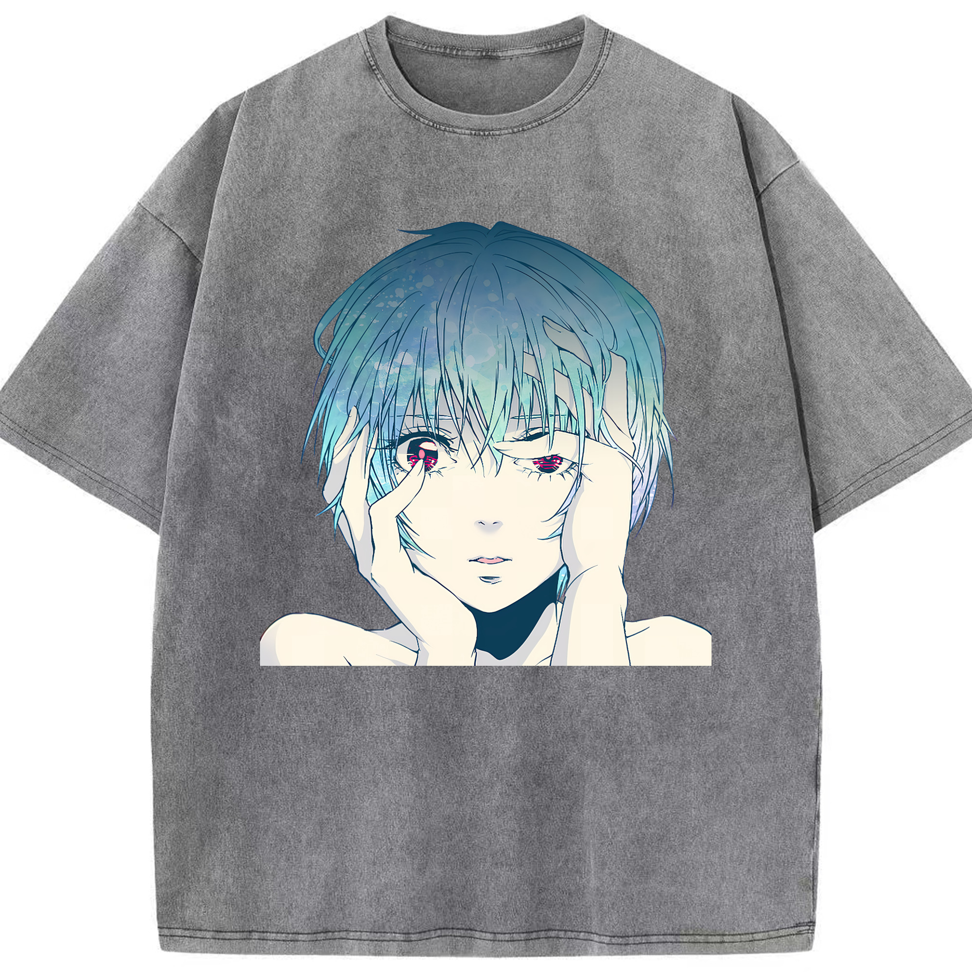 （画像用） EVA 新世紀エヴァンゲリオン 綿100% ヴィンテージ風 半袖Tシャツ（フロントプリント）