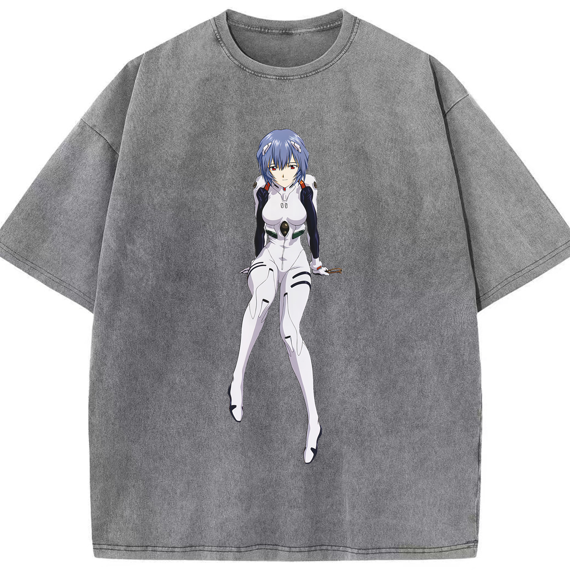 （画像用） EVA 新世紀エヴァンゲリオン 綿100% ヴィンテージ風 半袖Tシャツ（フロントプリント）