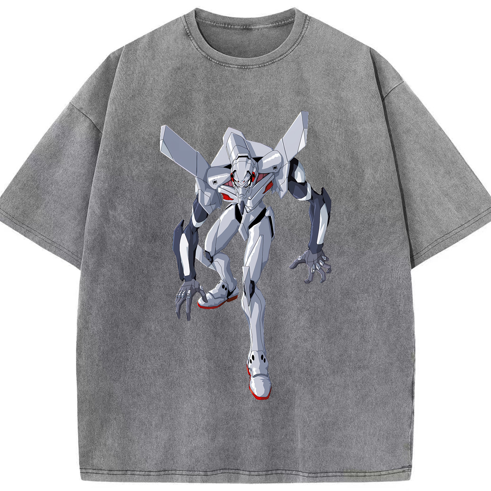 （画像用） EVA 新世紀エヴァンゲリオン 綿100% ヴィンテージ風 半袖Tシャツ（フロントプリント）
