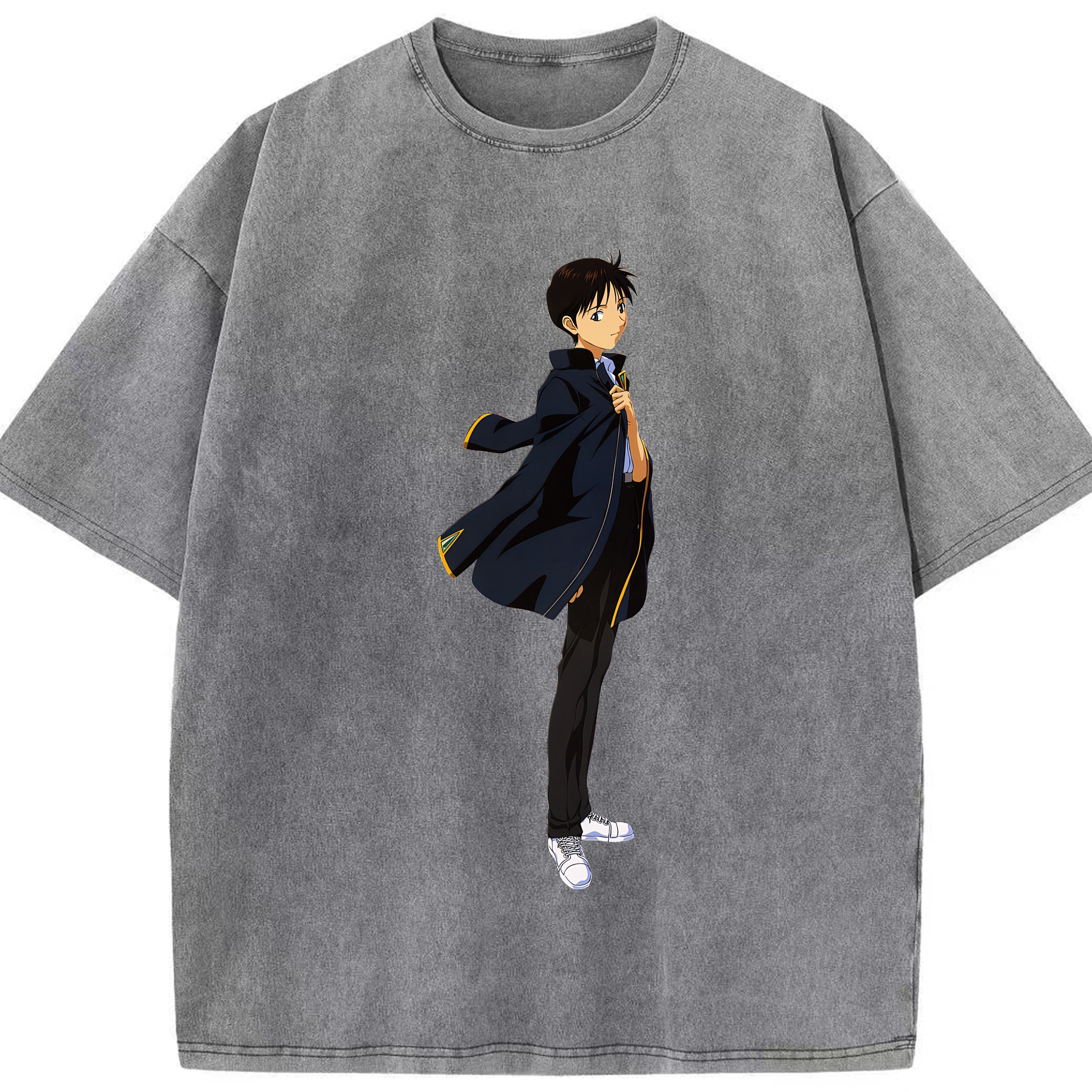 （画像用） EVA 新世紀エヴァンゲリオン 綿100% ヴィンテージ風 半袖Tシャツ（フロントプリント）