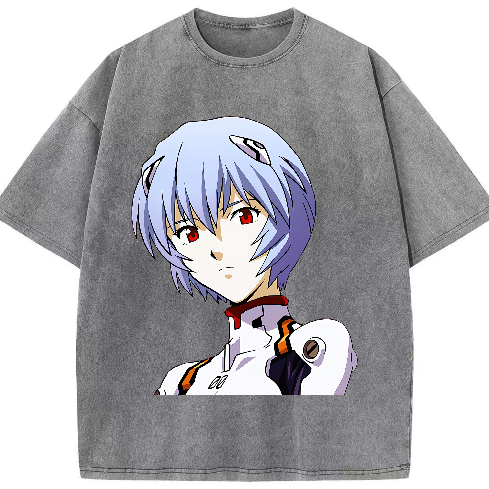 （画像用） EVA 新世紀エヴァンゲリオン 綿100% ヴィンテージ風 半袖Tシャツ（フロントプリント）