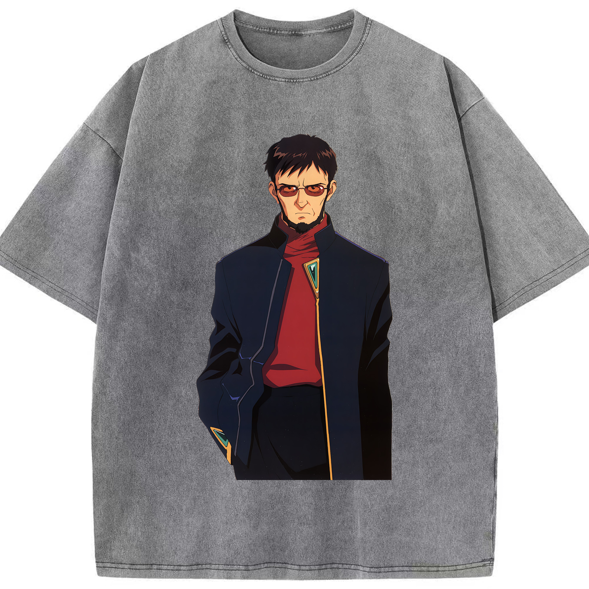 （画像用） EVA 新世紀エヴァンゲリオン 綿100% ヴィンテージ風 半袖Tシャツ（フロントプリント）