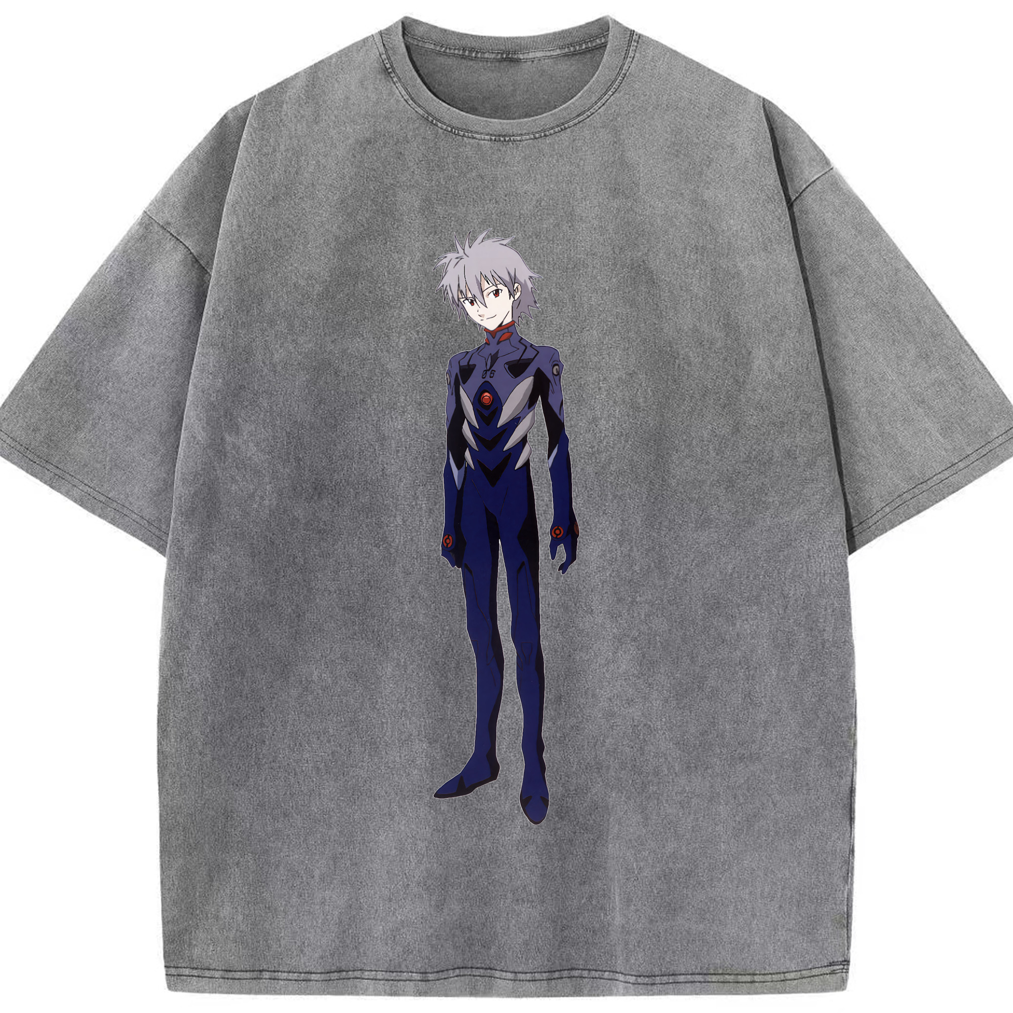 （画像用） EVA 新世紀エヴァンゲリオン 綿100% ヴィンテージ風 半袖Tシャツ（フロントプリント）