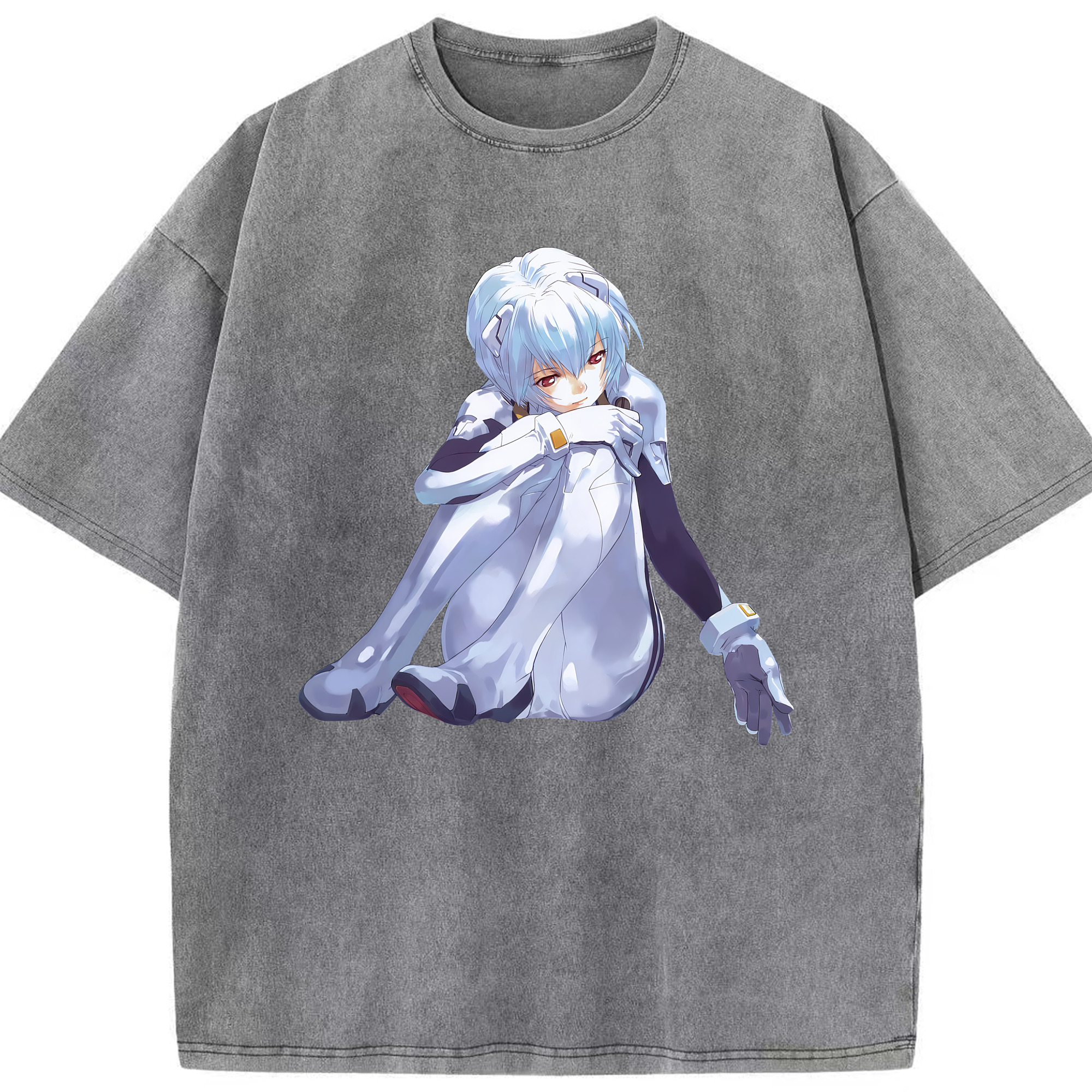 （画像用） EVA 新世紀エヴァンゲリオン 綿100% ヴィンテージ風 半袖Tシャツ（フロントプリント）