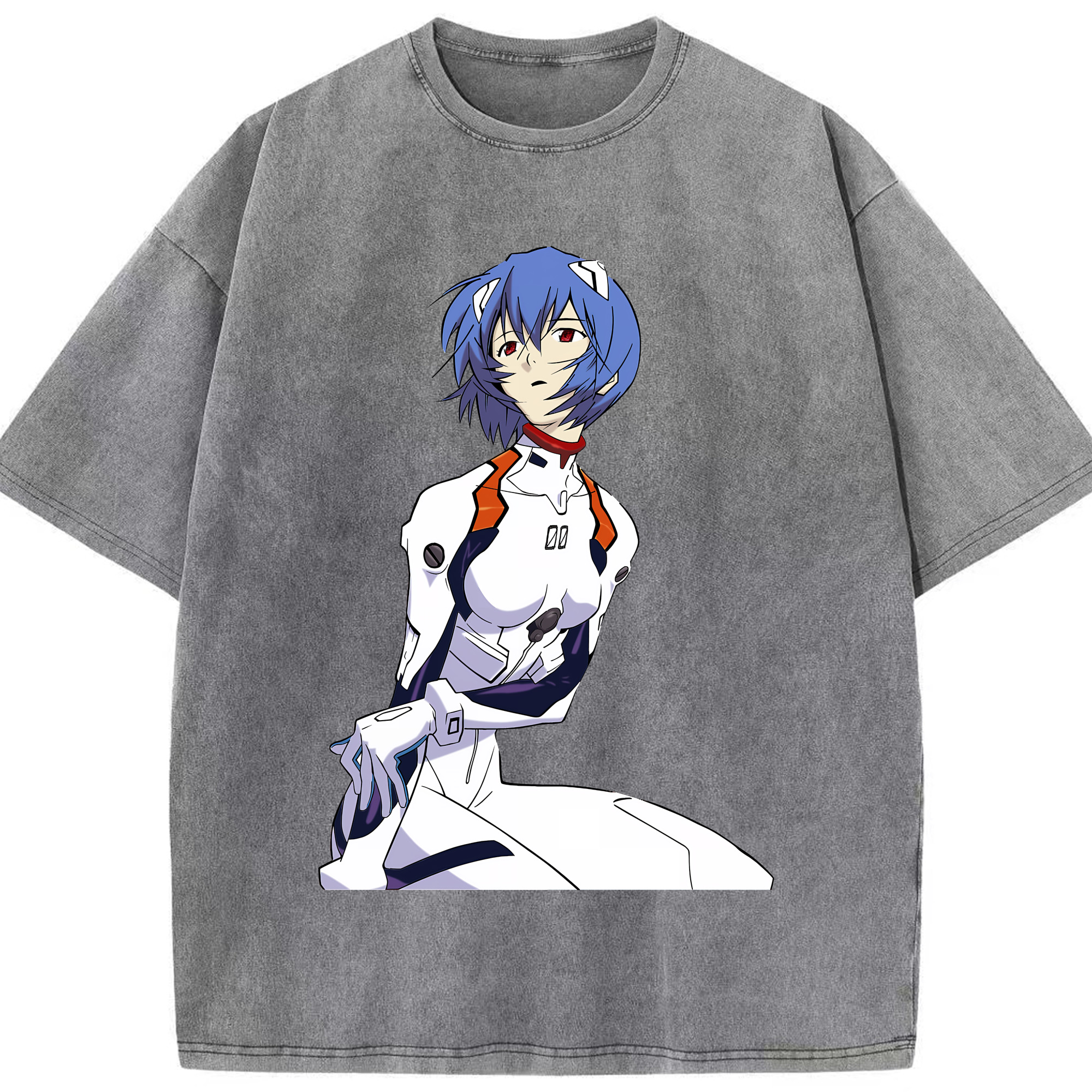 （画像用） EVA 新世紀エヴァンゲリオン 綿100% ヴィンテージ風 半袖Tシャツ（フロントプリント）