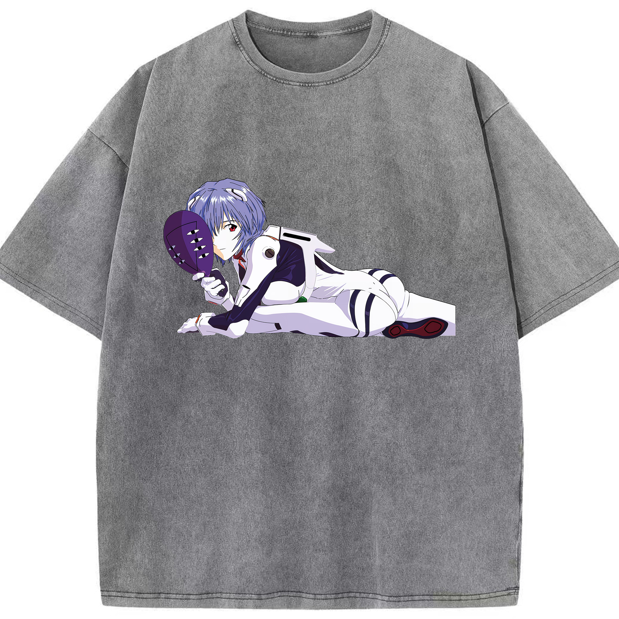 （画像用） EVA 新世紀エヴァンゲリオン 綿100% ヴィンテージ風 半袖Tシャツ（フロントプリント）
