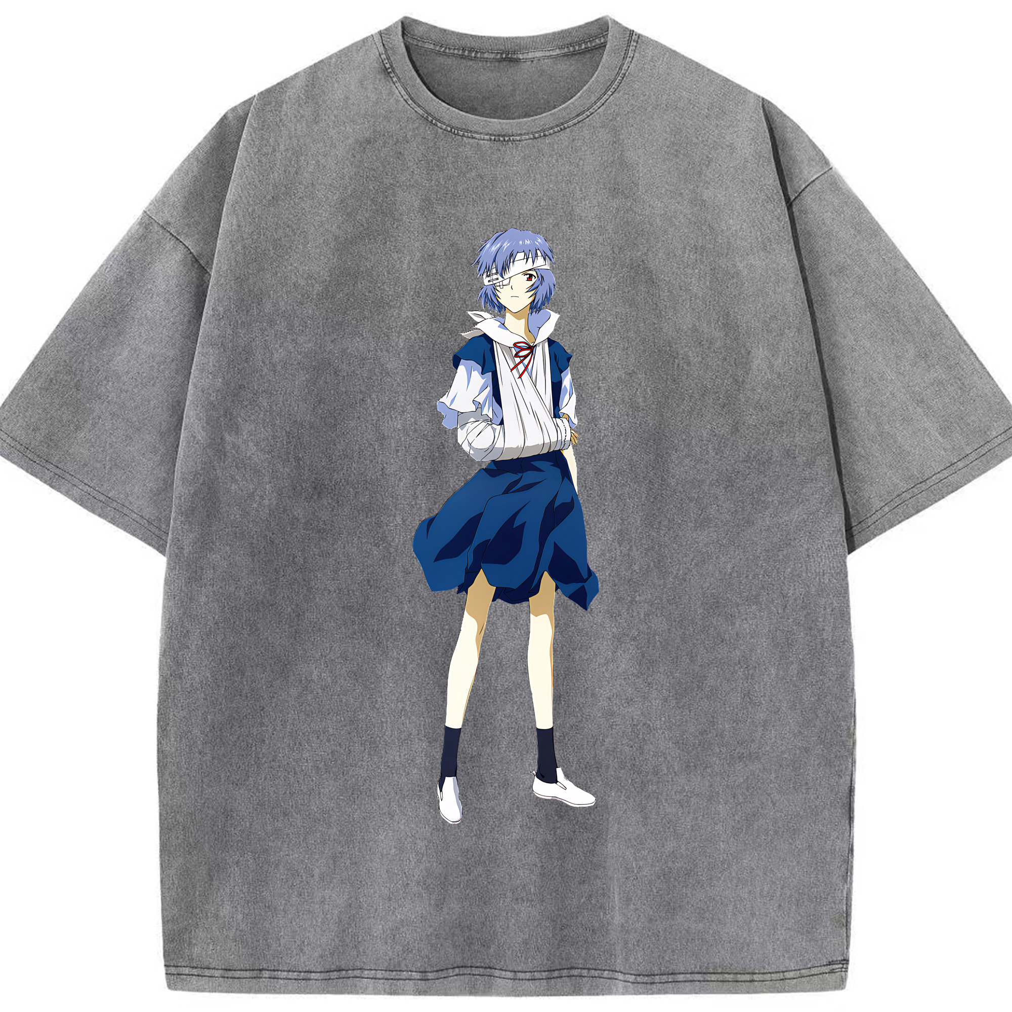 （画像用） EVA 新世紀エヴァンゲリオン 綿100% ヴィンテージ風 半袖Tシャツ（フロントプリント）