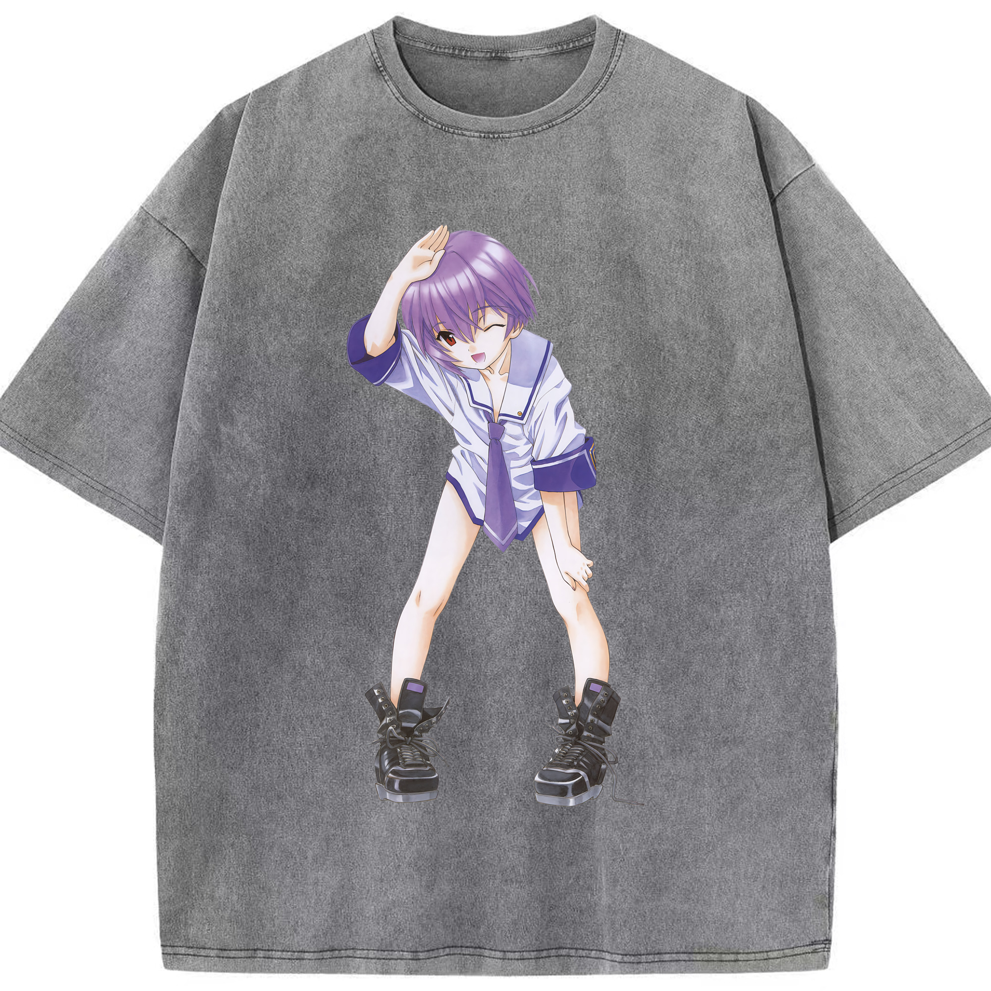 （画像用） EVA 新世紀エヴァンゲリオン 綿100% ヴィンテージ風 半袖Tシャツ（フロントプリント）