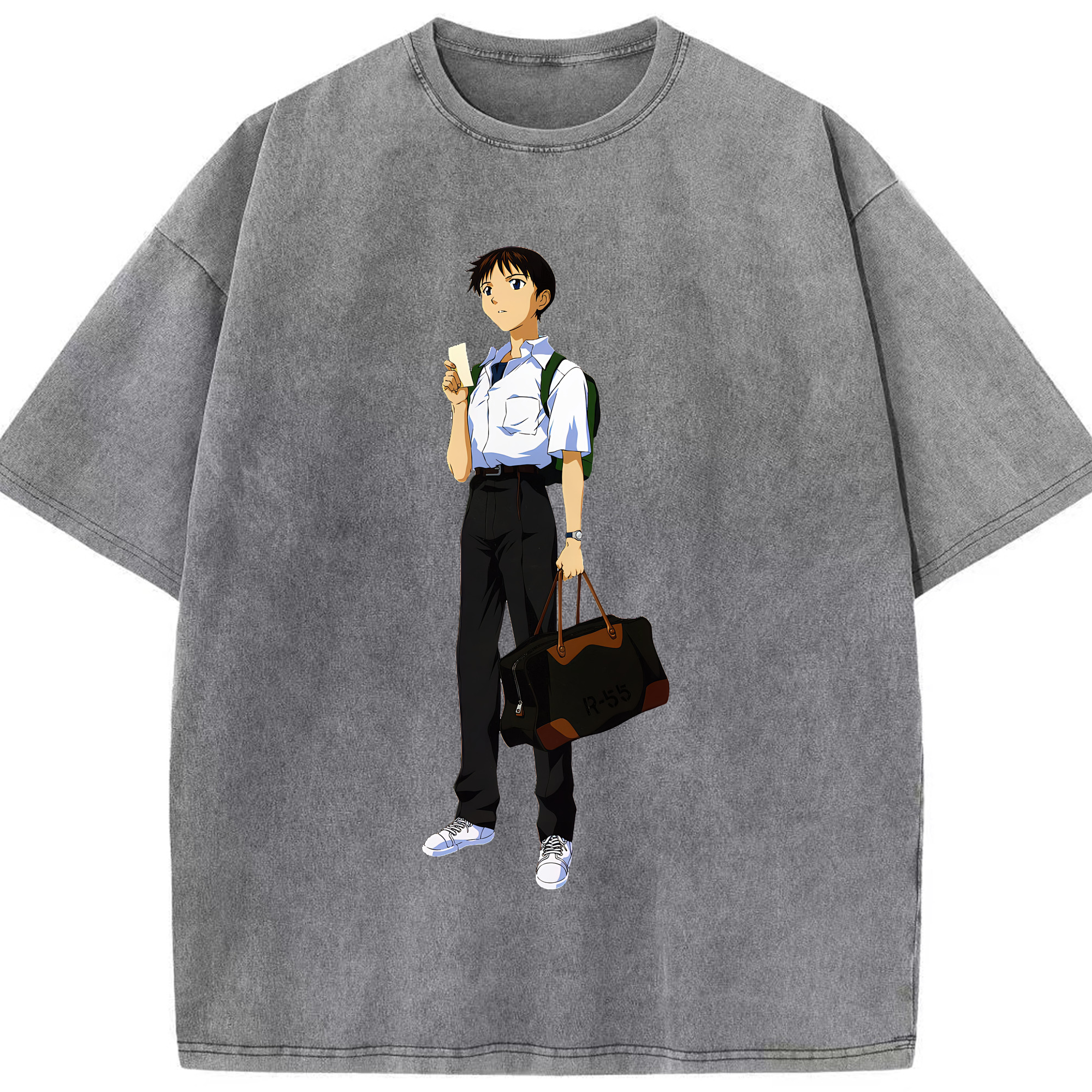 （画像用） EVA 新世紀エヴァンゲリオン 綿100% ヴィンテージ風 半袖Tシャツ（フロントプリント）