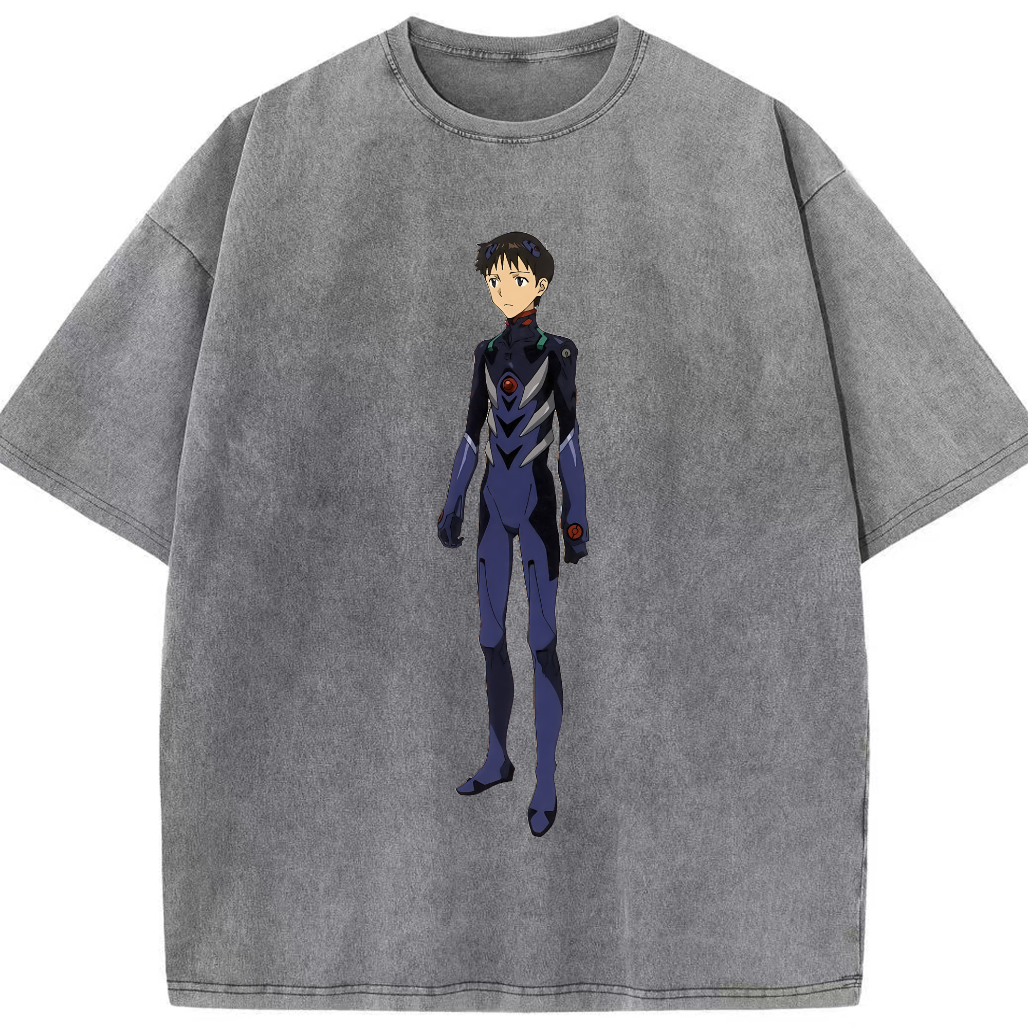 （画像用） EVA 新世紀エヴァンゲリオン 綿100% ヴィンテージ風 半袖Tシャツ（フロントプリント）