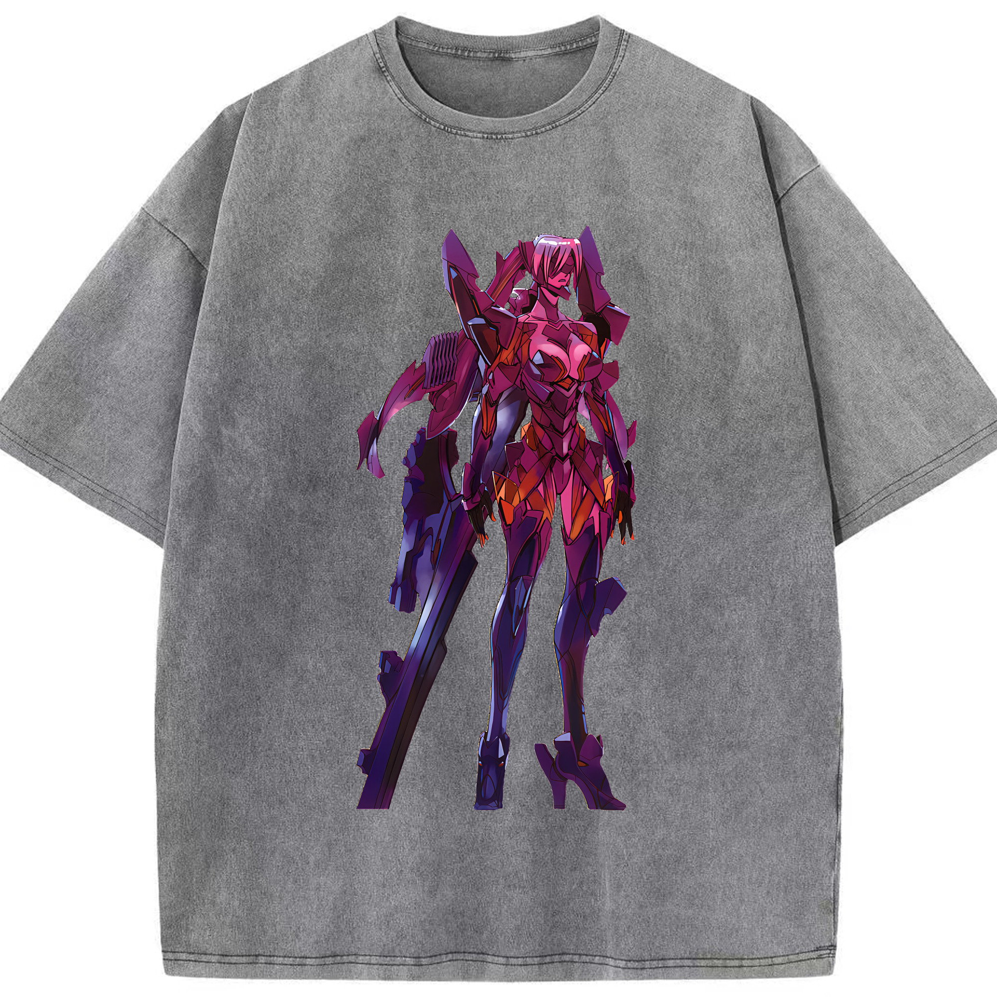 （画像用） EVA 新世紀エヴァンゲリオン 綿100% ヴィンテージ風 半袖Tシャツ（フロントプリント）