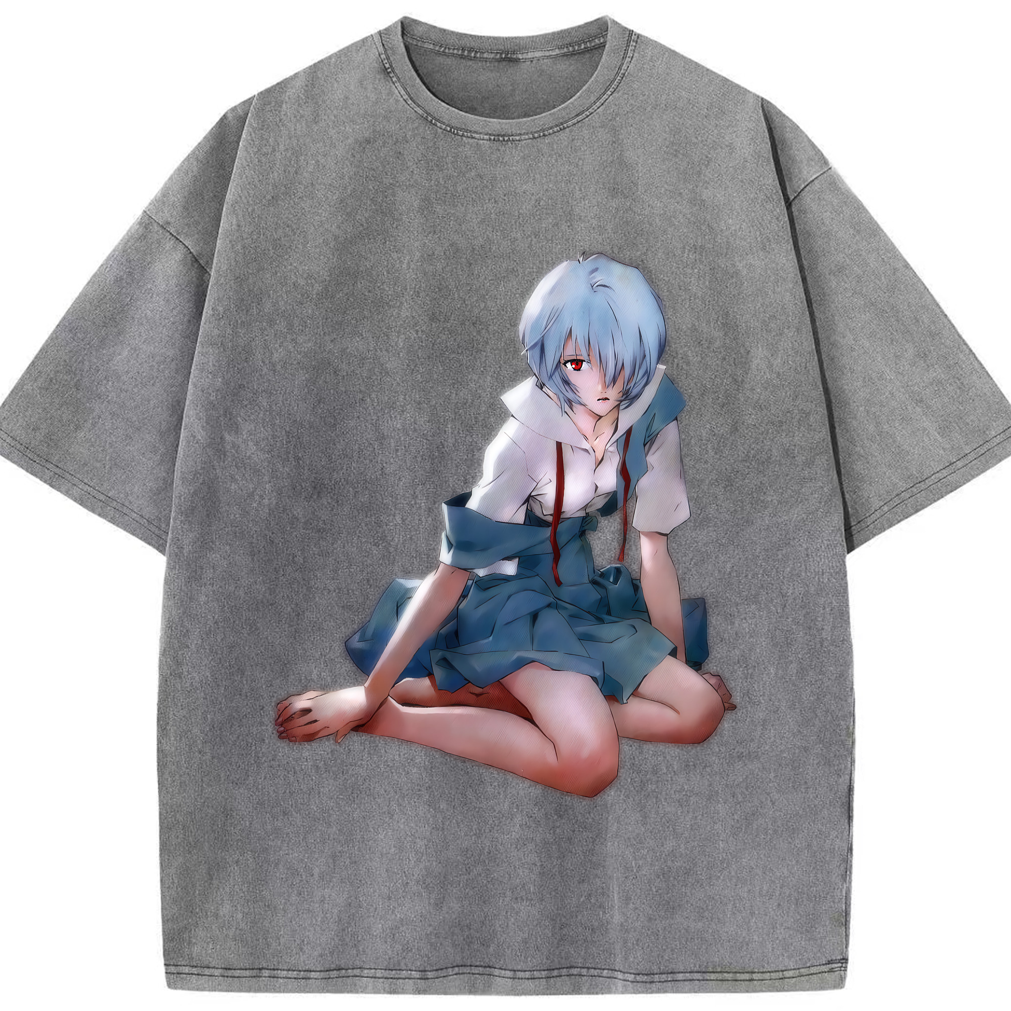 （画像用） EVA 新世紀エヴァンゲリオン 綿100% ヴィンテージ風 半袖Tシャツ（フロントプリント）