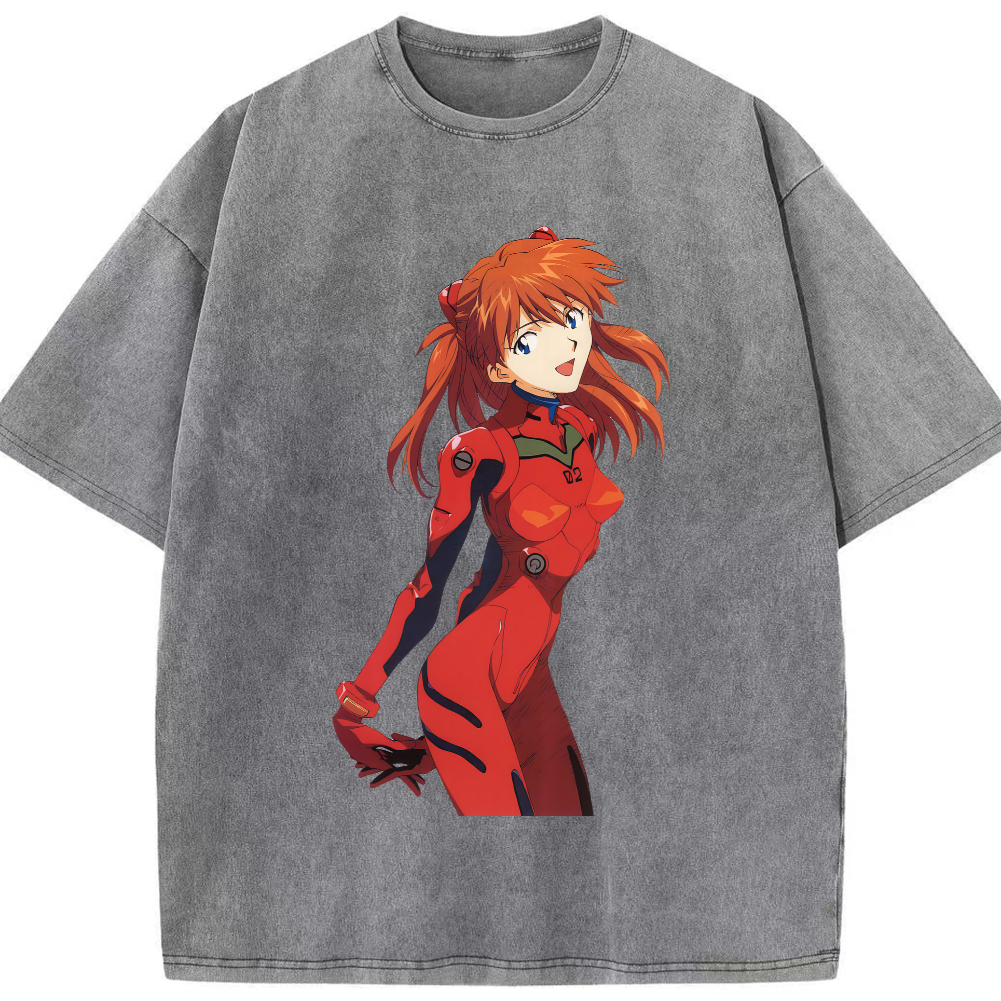 （画像用） EVA 新世紀エヴァンゲリオン 綿100% ヴィンテージ風 半袖Tシャツ（フロントプリント）