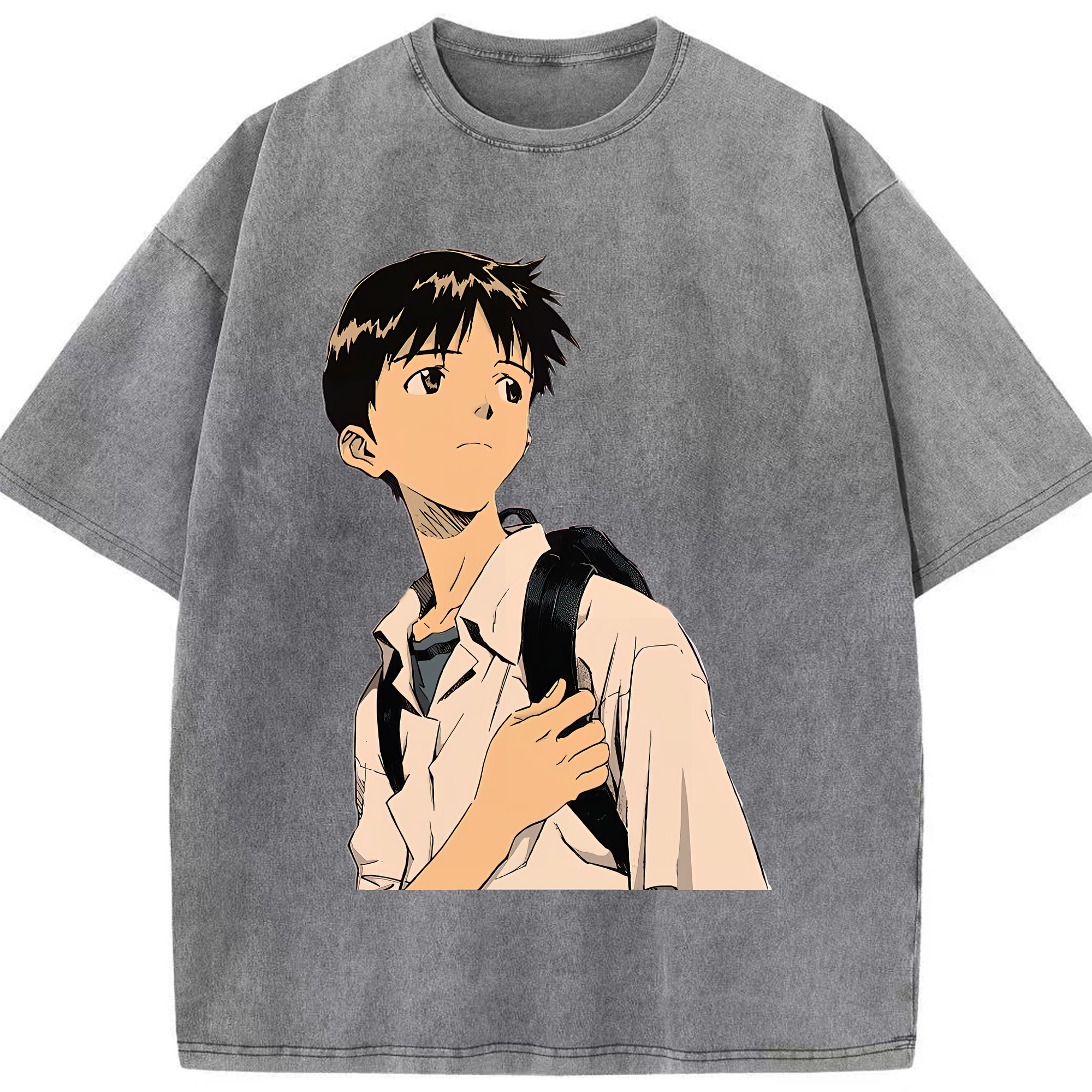 （画像用） EVA 新世紀エヴァンゲリオン 綿100% ヴィンテージ風 半袖Tシャツ（フロントプリント）