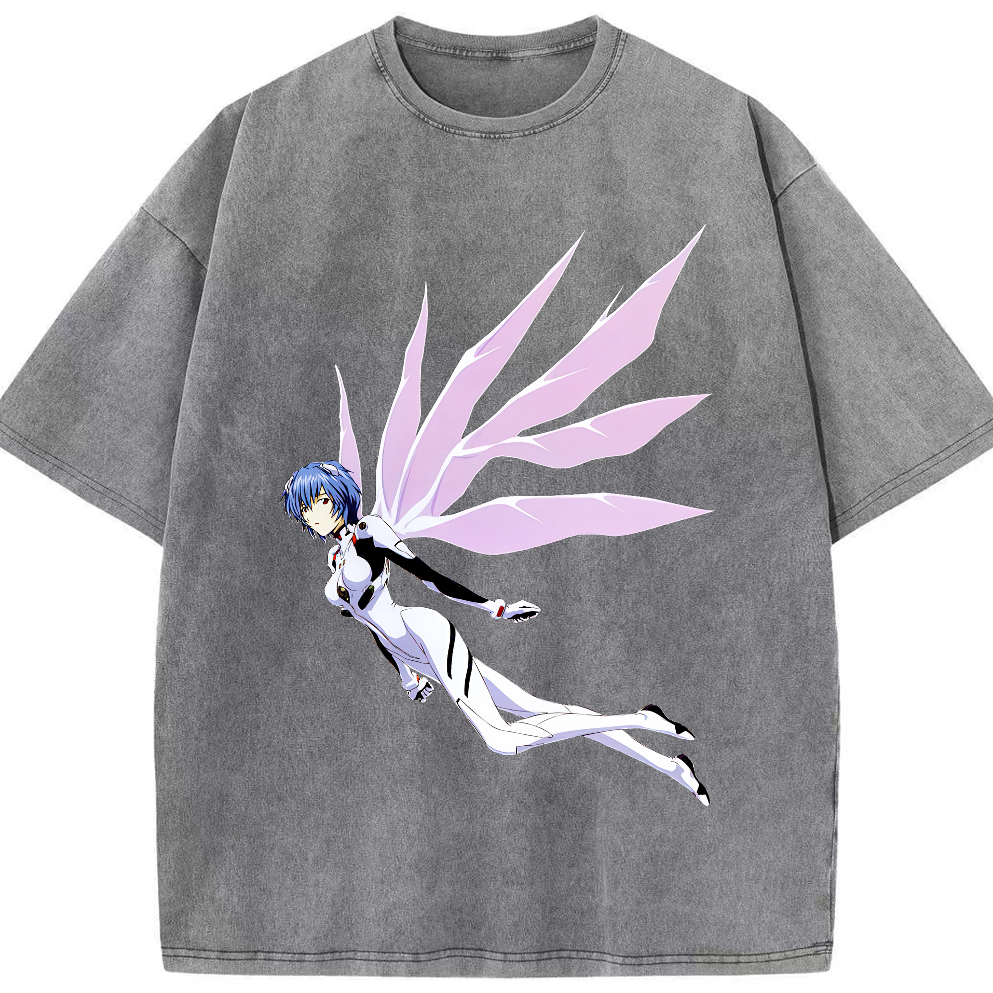 （画像用） EVA 新世紀エヴァンゲリオン 綿100% ヴィンテージ風 半袖Tシャツ（フロントプリント）