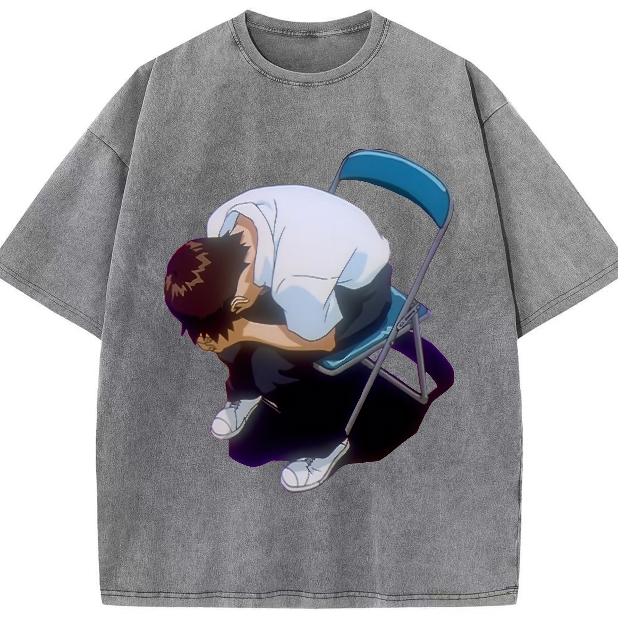 （画像用） EVA 新世紀エヴァンゲリオン 綿100% ヴィンテージ風 半袖Tシャツ（フロントプリント）