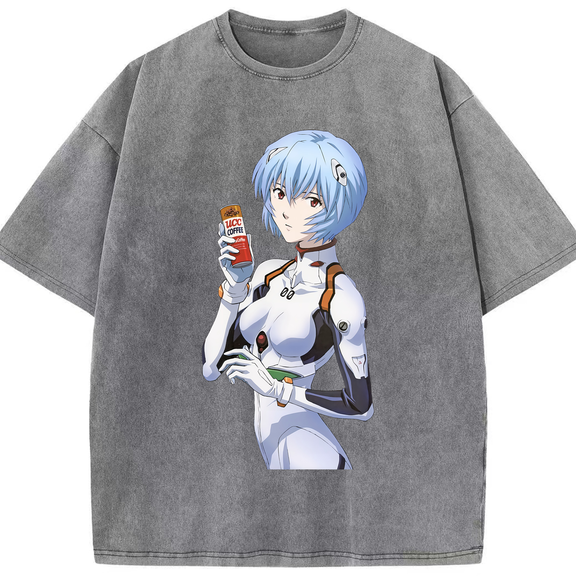 （画像用） EVA 新世紀エヴァンゲリオン 綿100% ヴィンテージ風 半袖Tシャツ（フロントプリント）