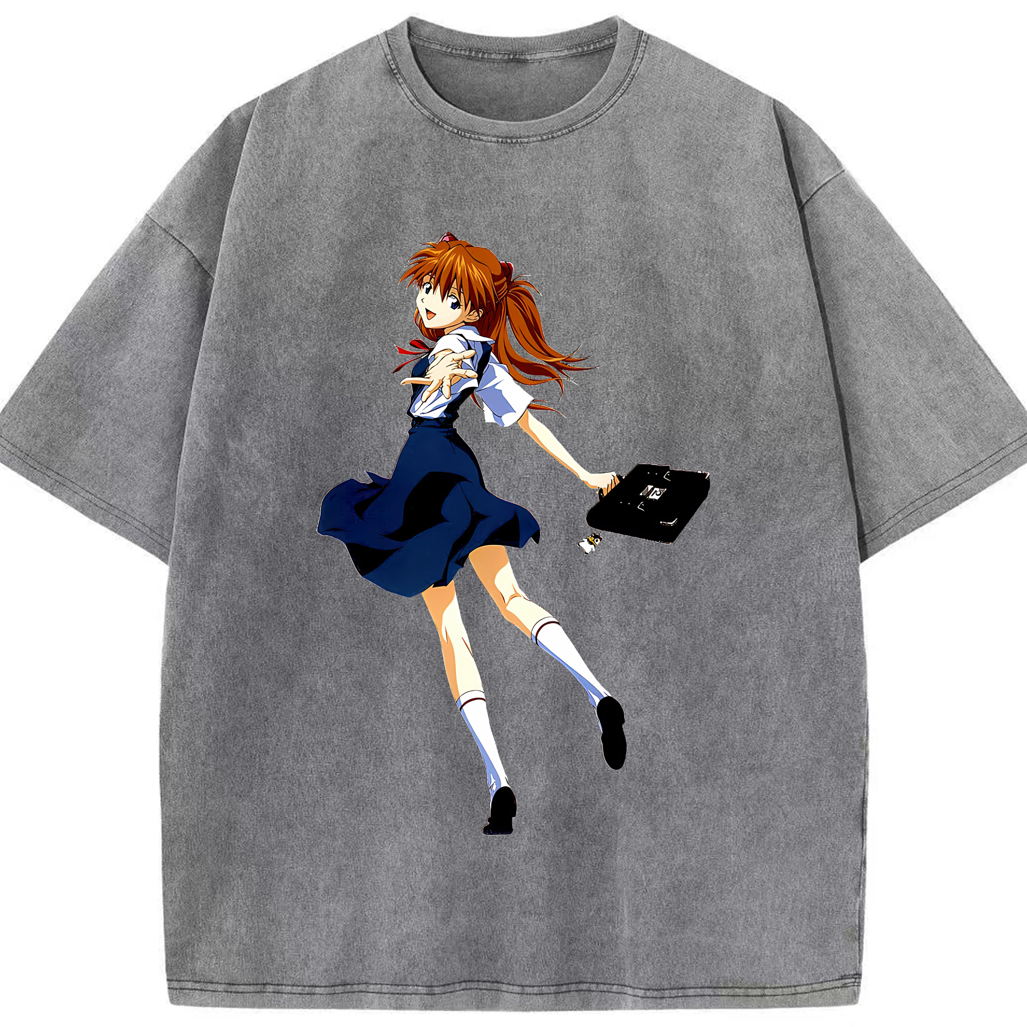 （画像用） EVA 新世紀エヴァンゲリオン 綿100% ヴィンテージ風 半袖Tシャツ（フロントプリント）
