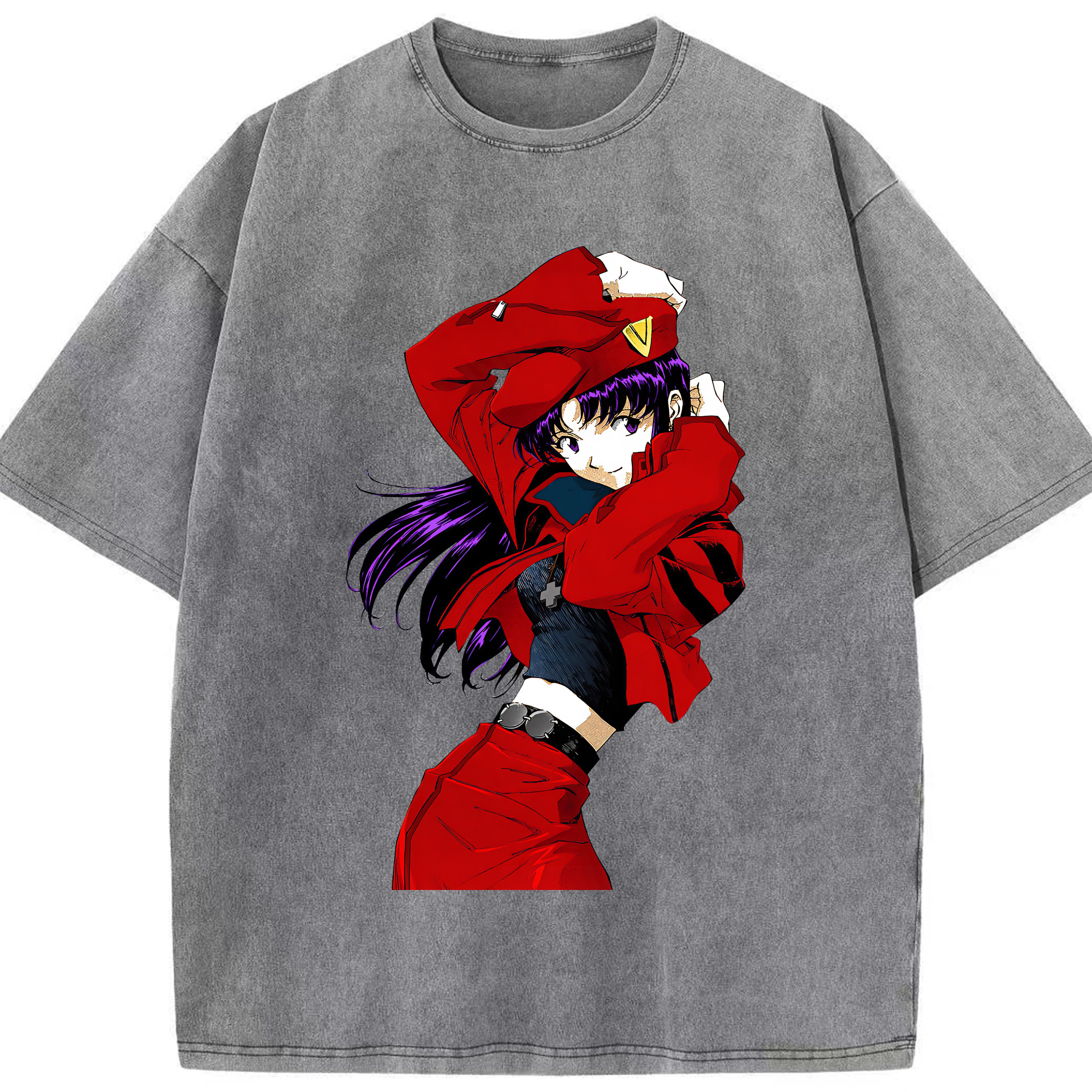 （画像用） EVA 新世紀エヴァンゲリオン 綿100% ヴィンテージ風 半袖Tシャツ（フロントプリント）