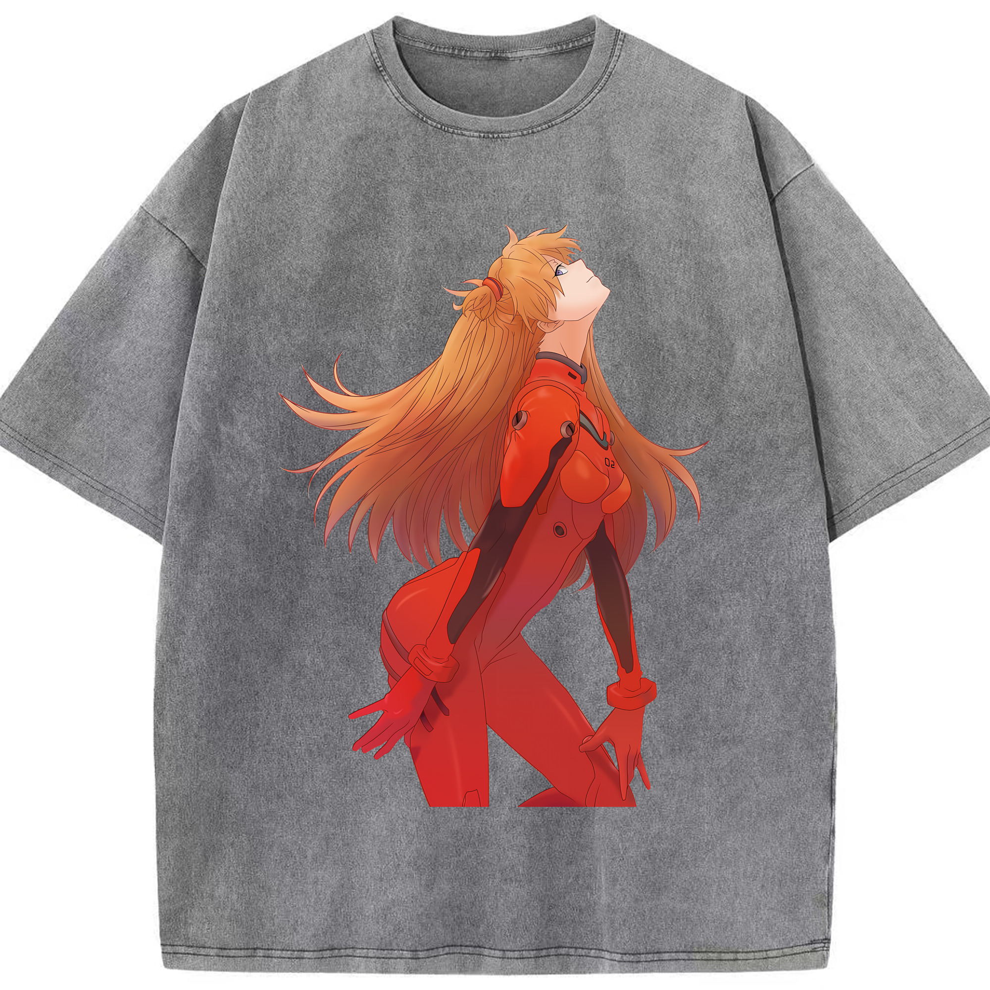 （画像用） EVA 新世紀エヴァンゲリオン 綿100% ヴィンテージ風 半袖Tシャツ（フロントプリント）