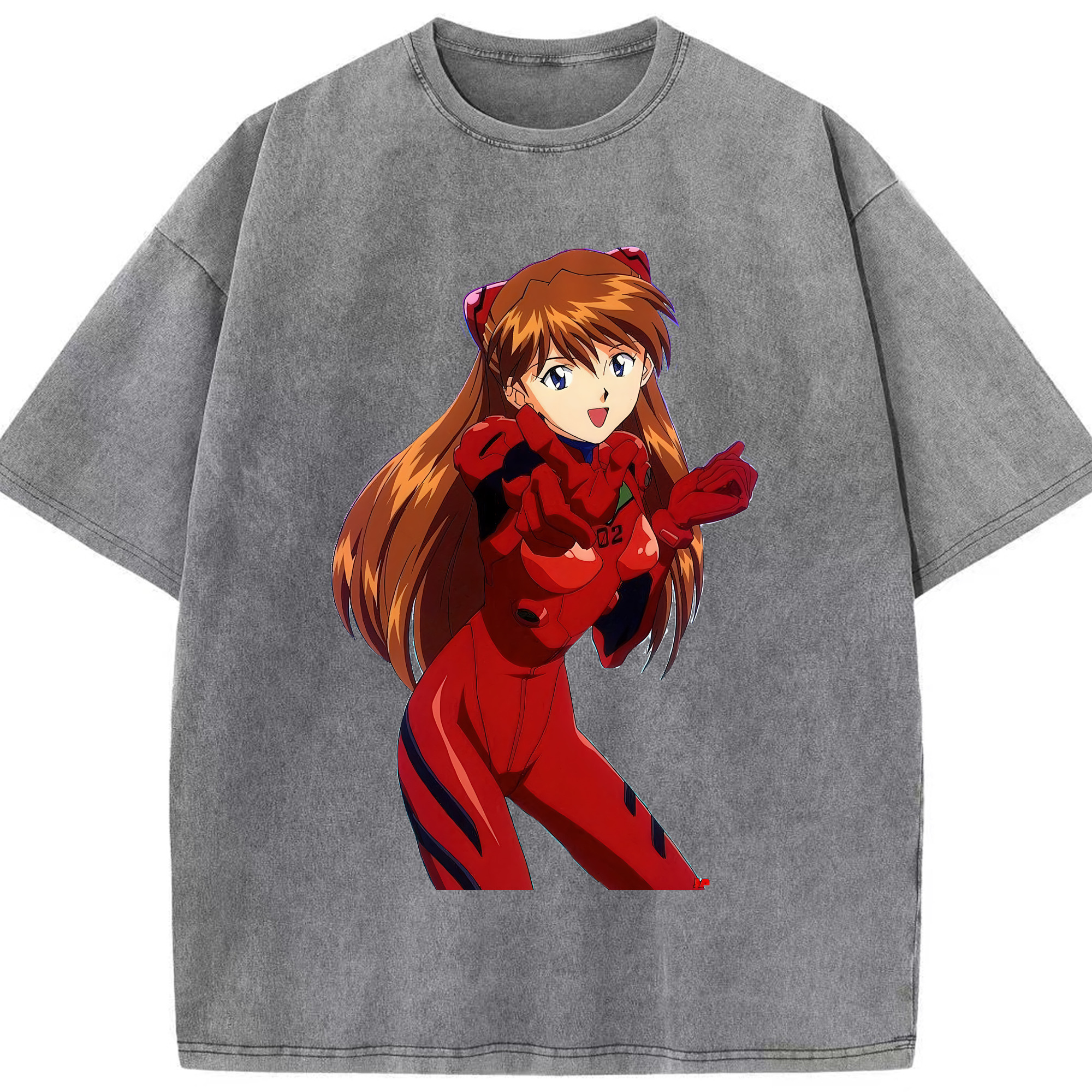 （画像用） EVA 新世紀エヴァンゲリオン 綿100% ヴィンテージ風 半袖Tシャツ（フロントプリント）