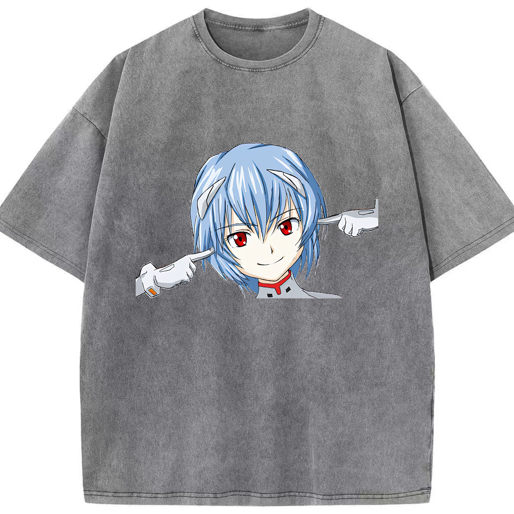 （画像用） EVA 新世紀エヴァンゲリオン 綿100% ヴィンテージ風 半袖Tシャツ（フロントプリント）