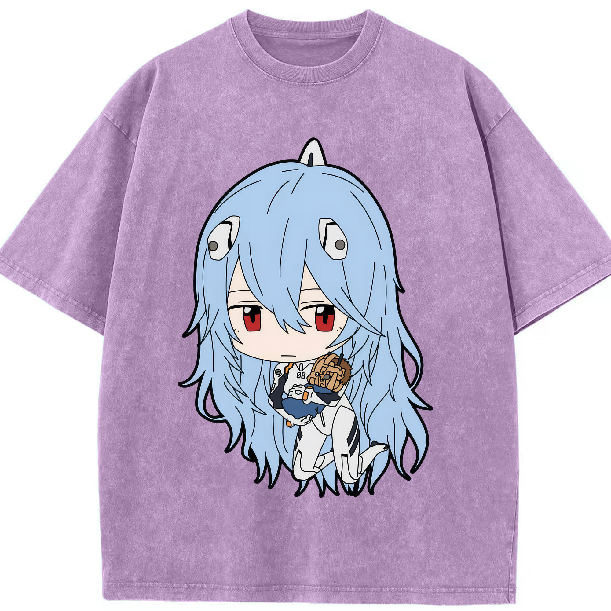 （画像用） EVA 新世紀エヴァンゲリオン 綿100% ヴィンテージ風 半袖Tシャツ（フロントプリント）