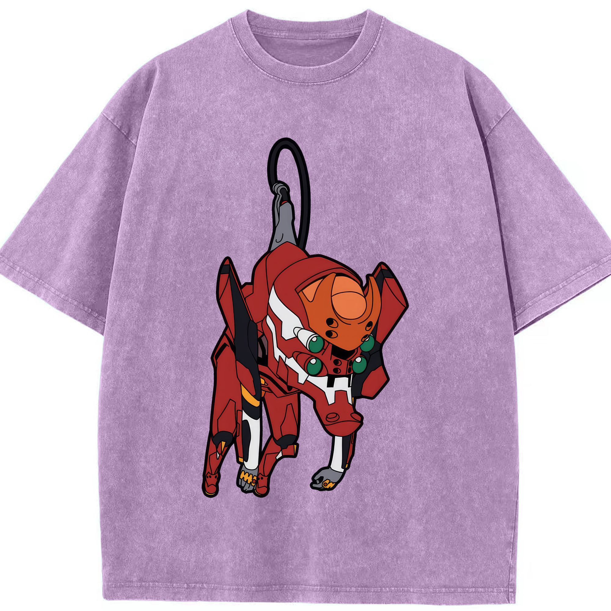 （画像用） EVA 新世紀エヴァンゲリオン 綿100% ヴィンテージ風 半袖Tシャツ（フロントプリント）