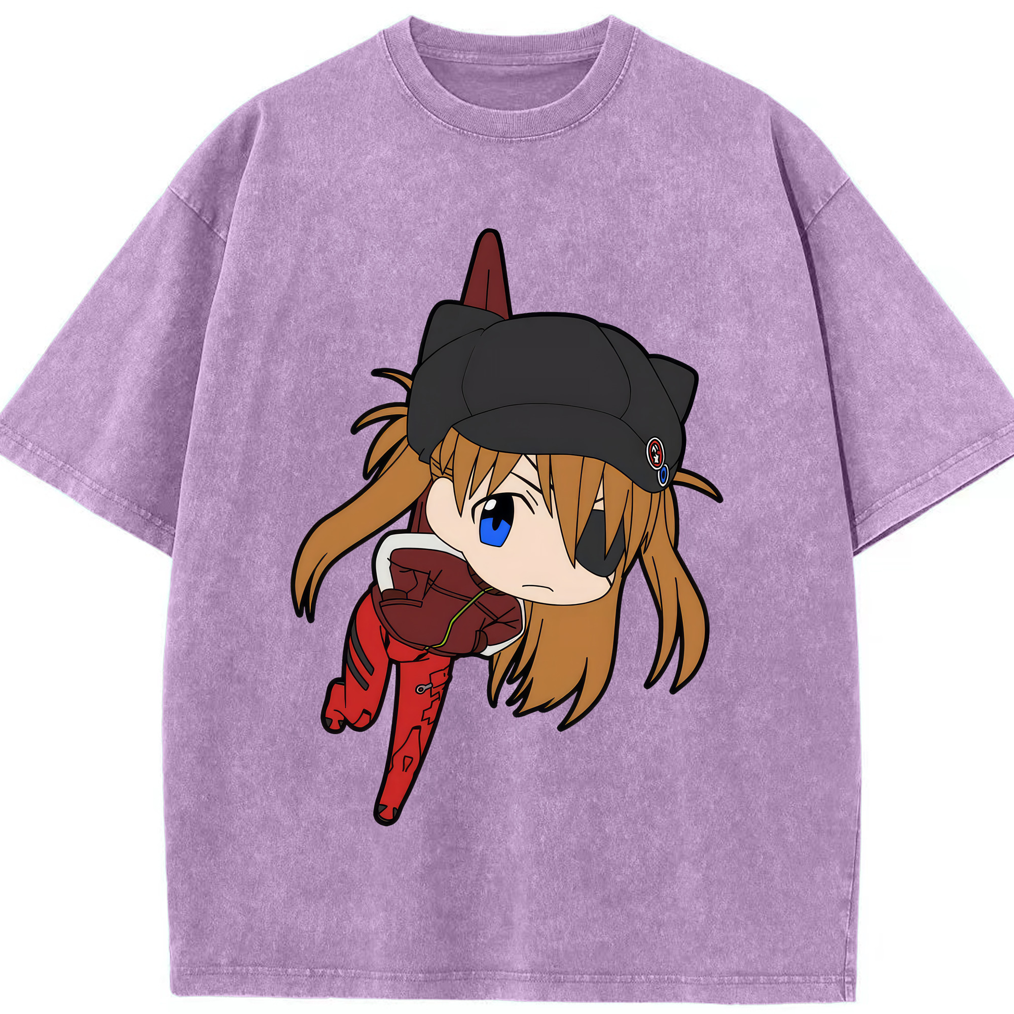 （画像用） EVA 新世紀エヴァンゲリオン 綿100% ヴィンテージ風 半袖Tシャツ（フロントプリント）