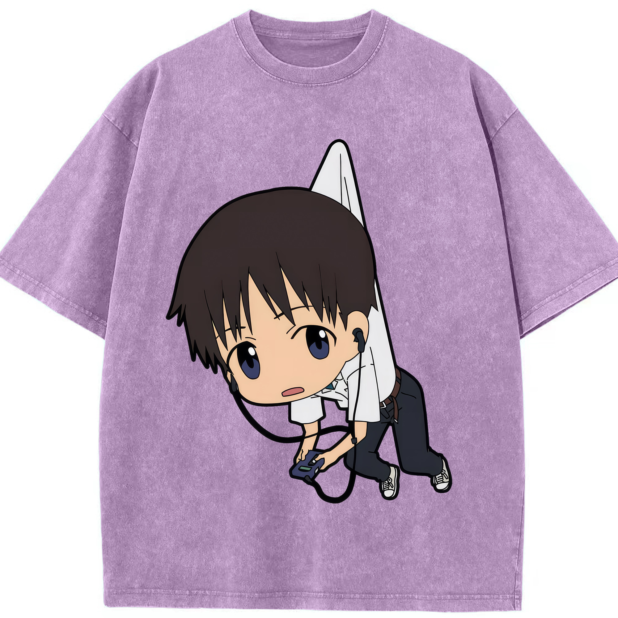 （画像用） EVA 新世紀エヴァンゲリオン 綿100% ヴィンテージ風 半袖Tシャツ（フロントプリント）