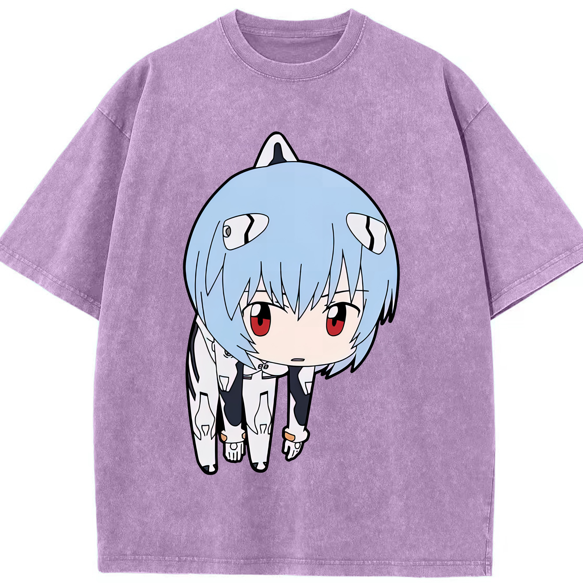 （画像用） EVA 新世紀エヴァンゲリオン 綿100% ヴィンテージ風 半袖Tシャツ（フロントプリント）