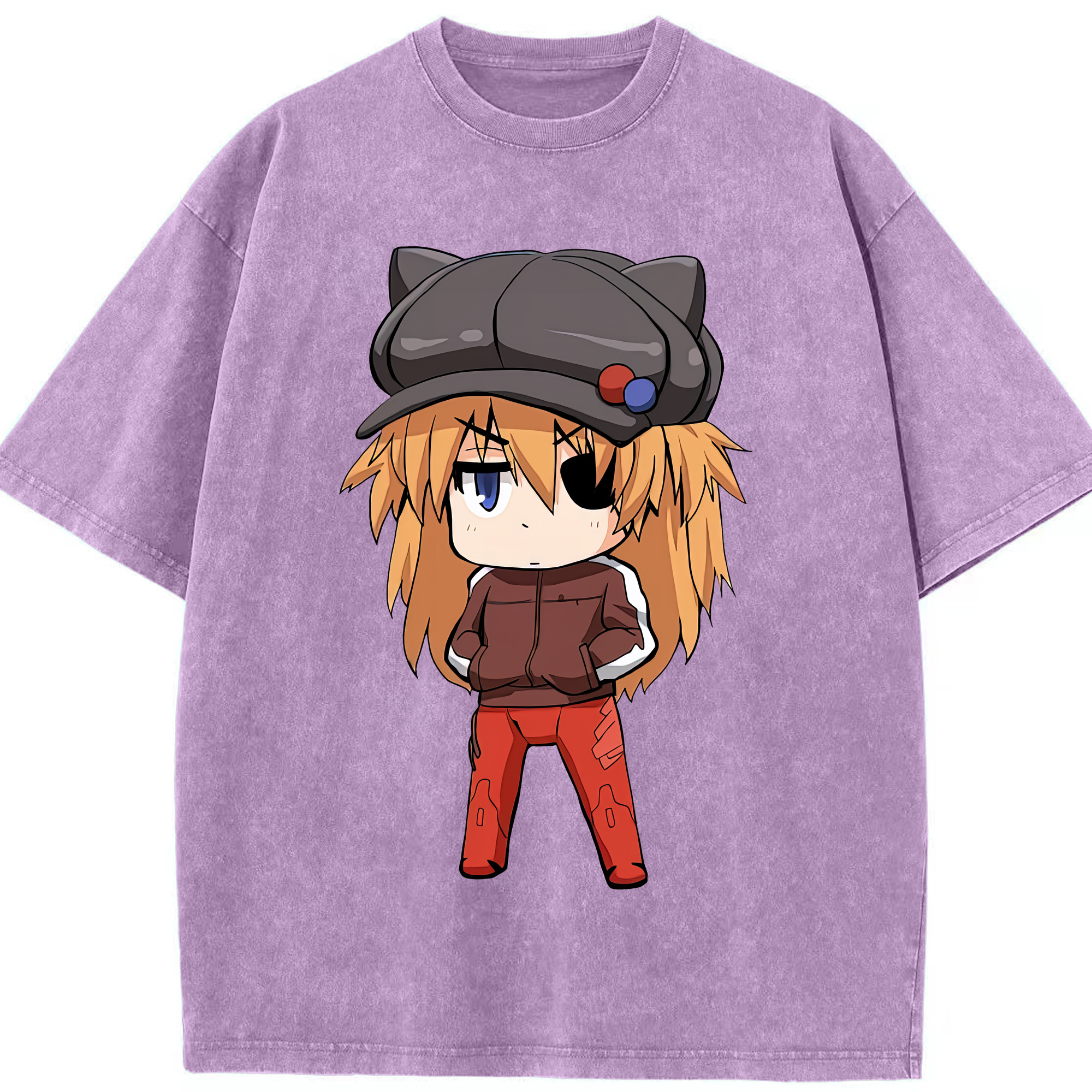 （画像用） EVA 新世紀エヴァンゲリオン 綿100% ヴィンテージ風 半袖Tシャツ（フロントプリント）