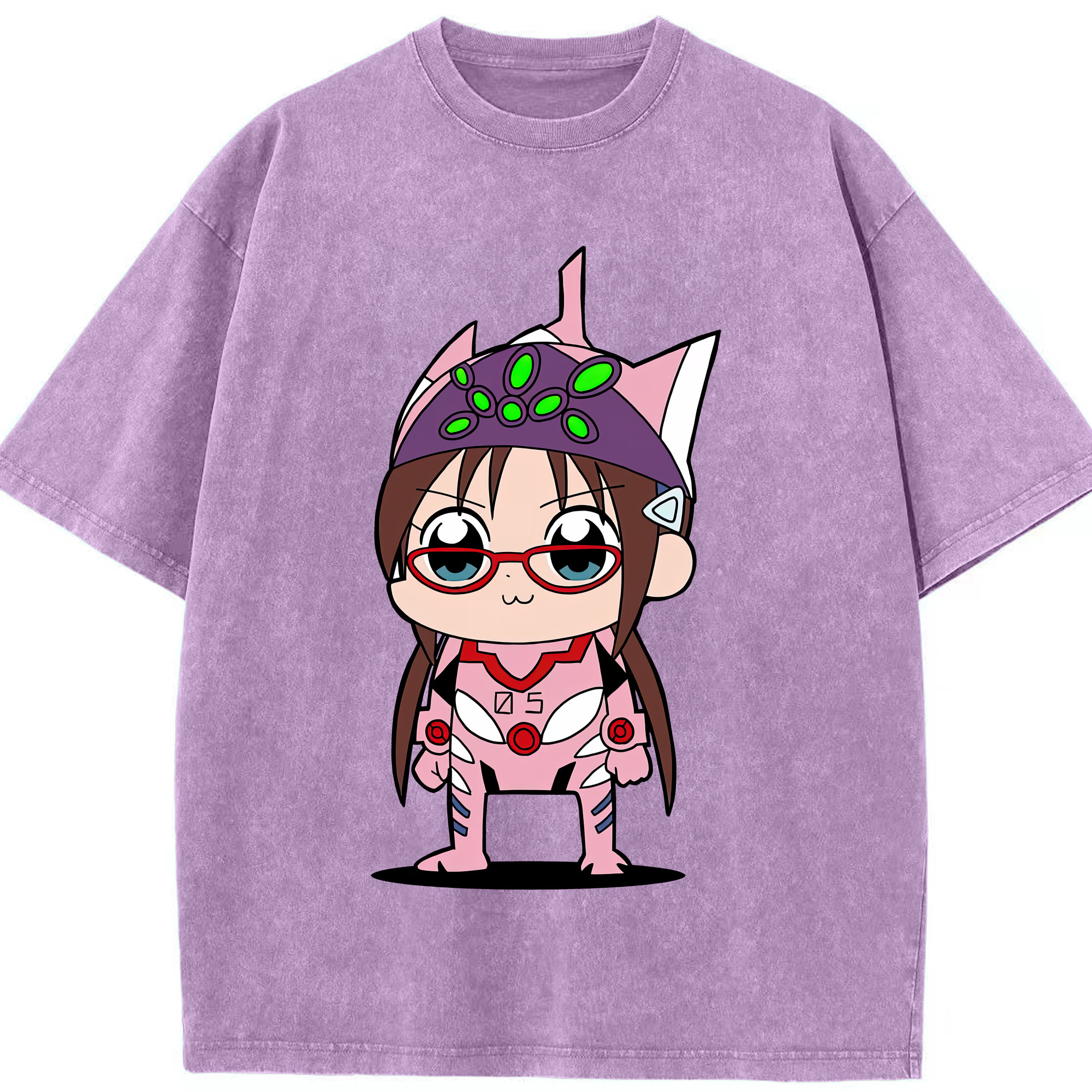 （画像用） EVA 新世紀エヴァンゲリオン 綿100% ヴィンテージ風 半袖Tシャツ（フロントプリント）