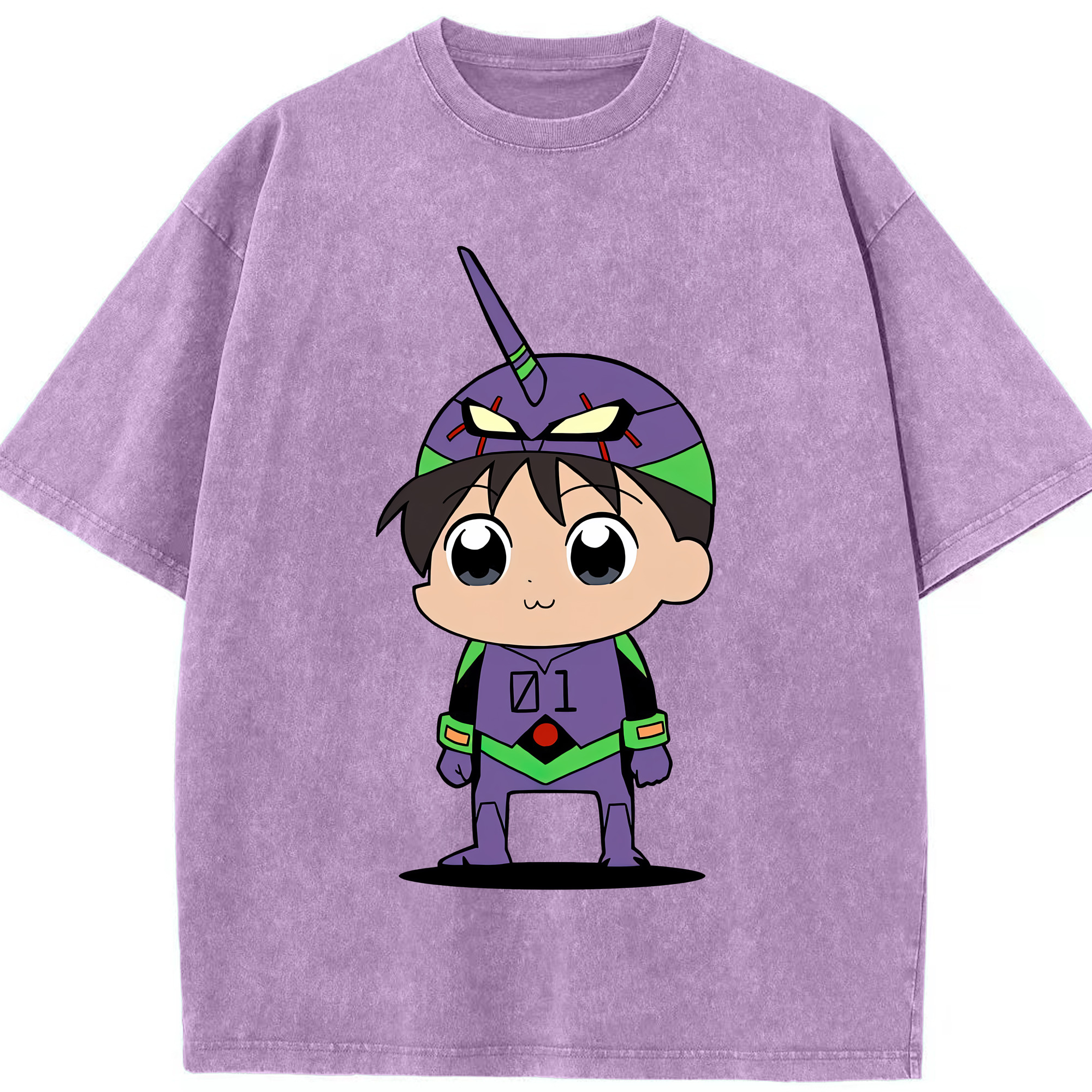 （画像用） EVA 新世紀エヴァンゲリオン 綿100% ヴィンテージ風 半袖Tシャツ（フロントプリント）