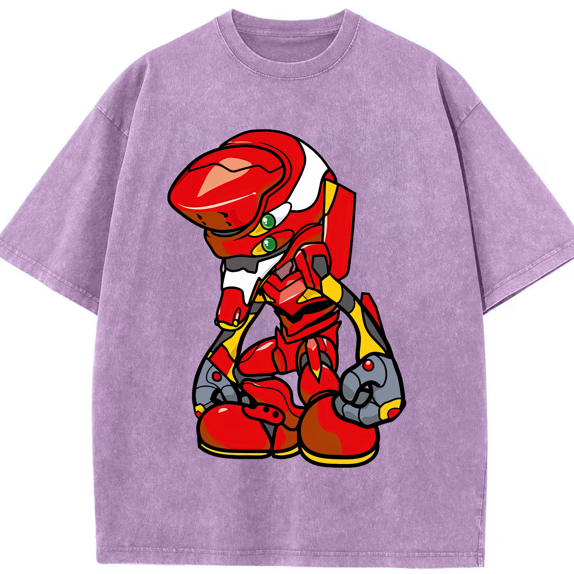 （画像用） EVA 新世紀エヴァンゲリオン 綿100% ヴィンテージ風 半袖Tシャツ（フロントプリント）