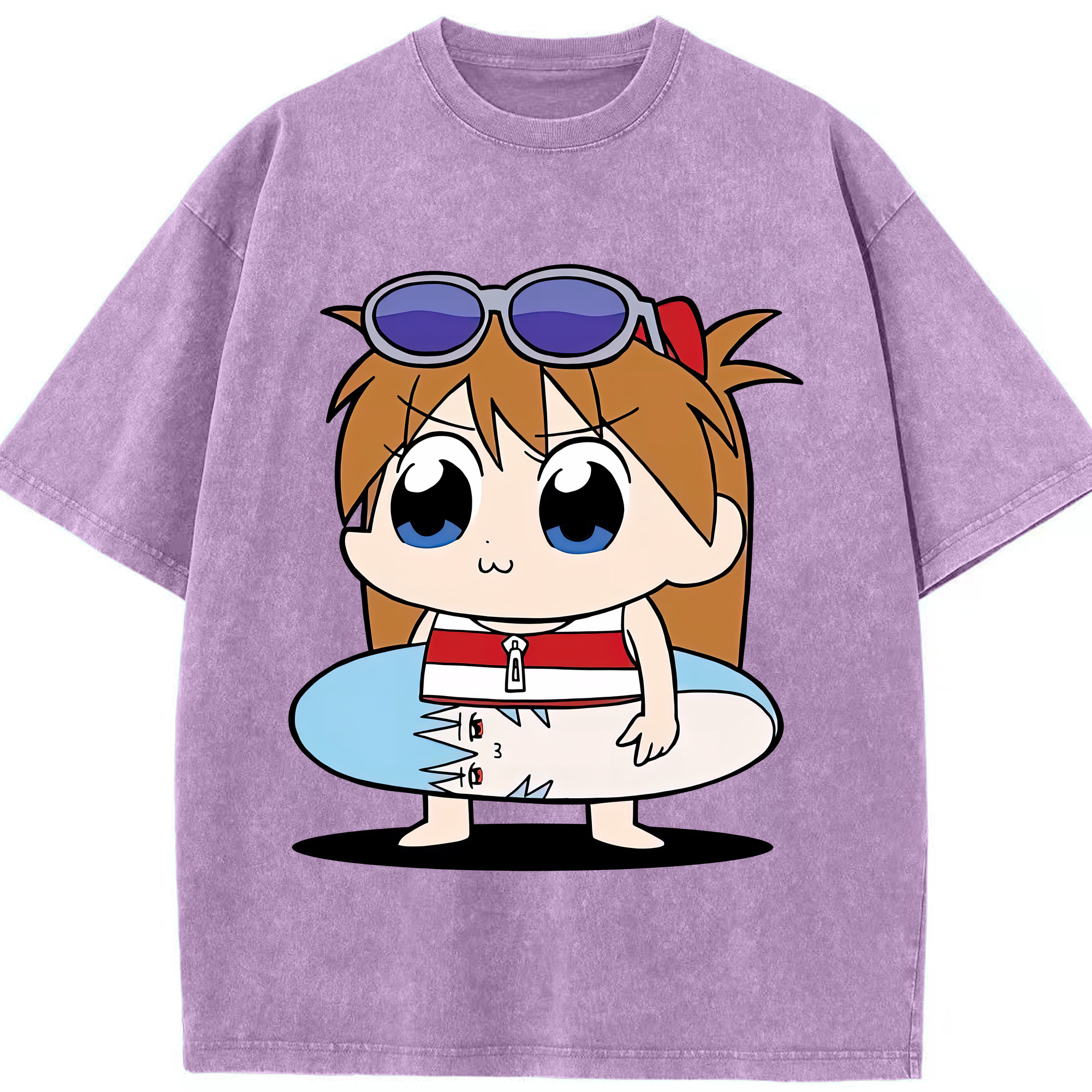 （画像用） EVA 新世紀エヴァンゲリオン 綿100% ヴィンテージ風 半袖Tシャツ（フロントプリント）
