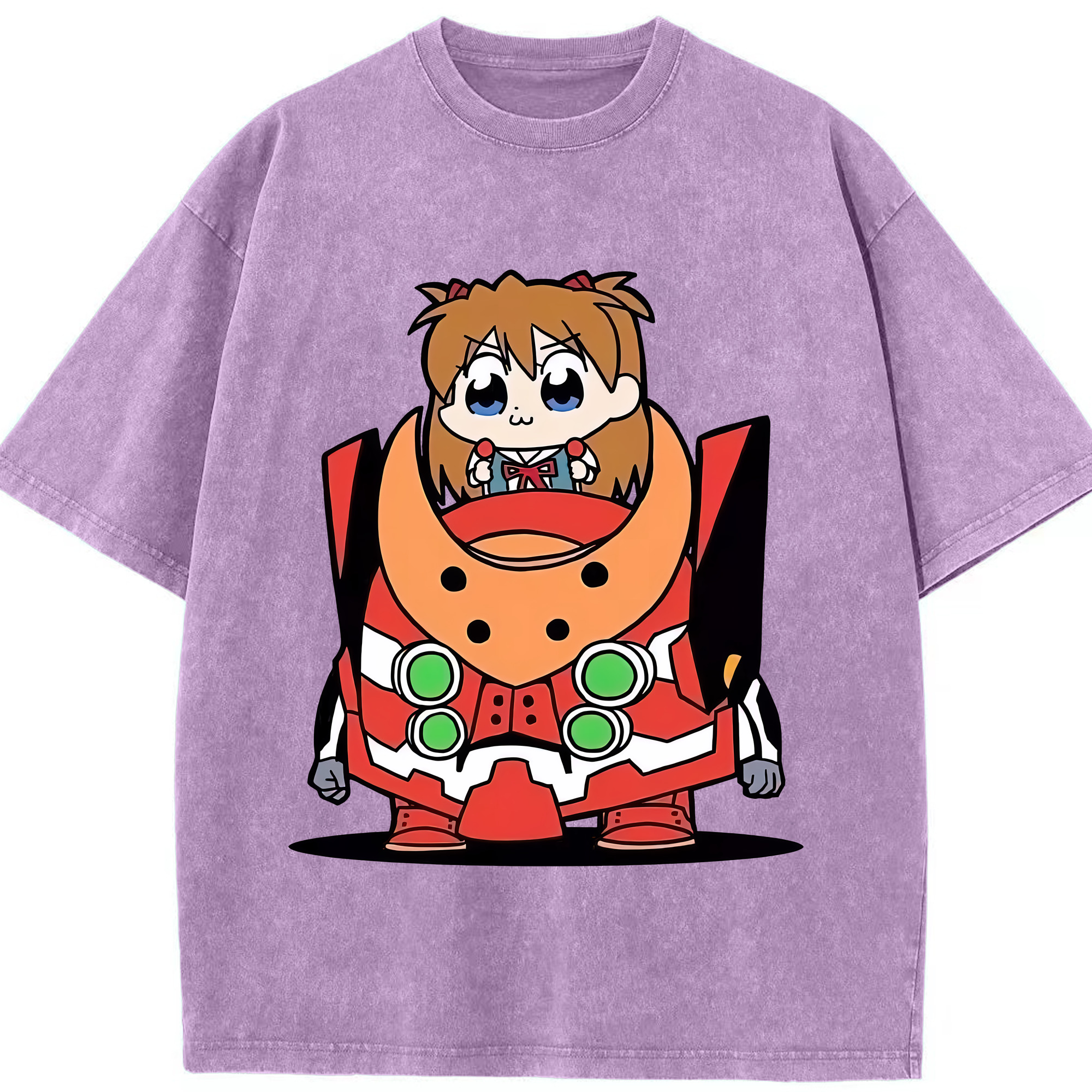 （画像用） EVA 新世紀エヴァンゲリオン 綿100% ヴィンテージ風 半袖Tシャツ（フロントプリント）