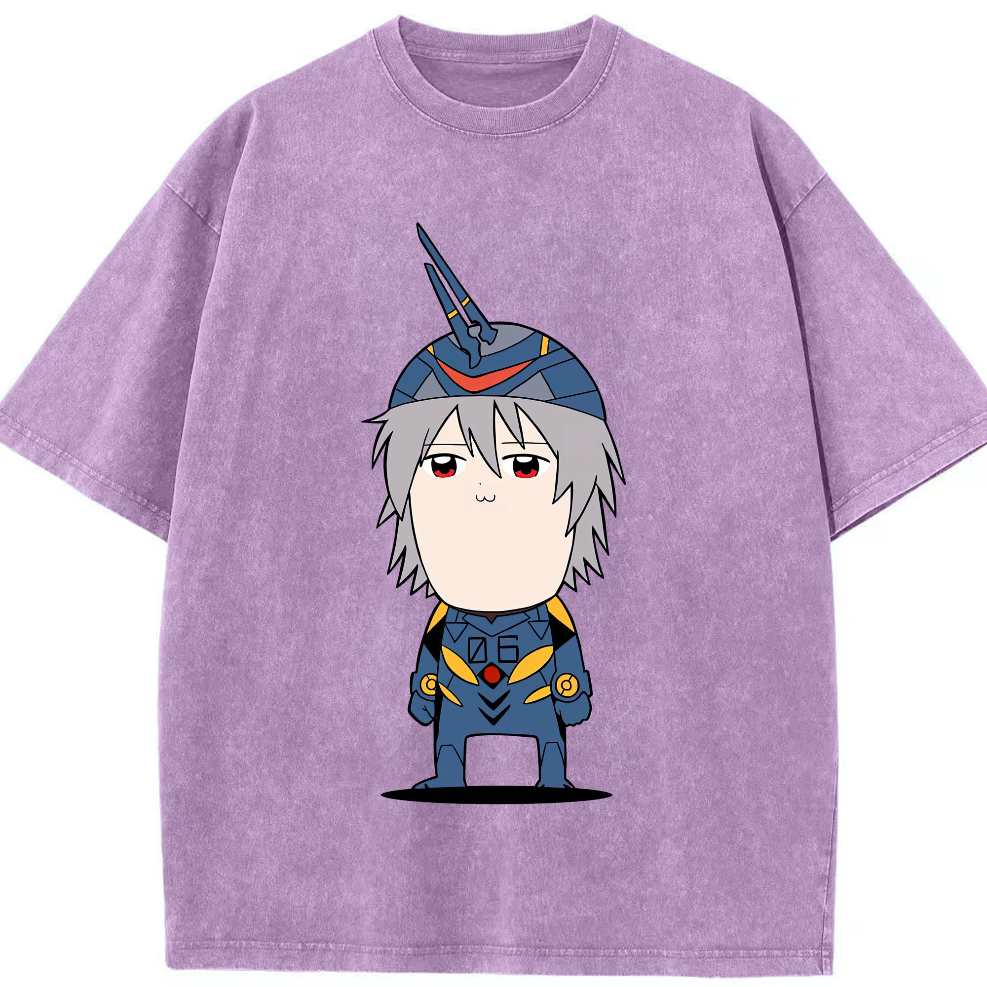 （画像用） EVA 新世紀エヴァンゲリオン 綿100% ヴィンテージ風 半袖Tシャツ（フロントプリント）