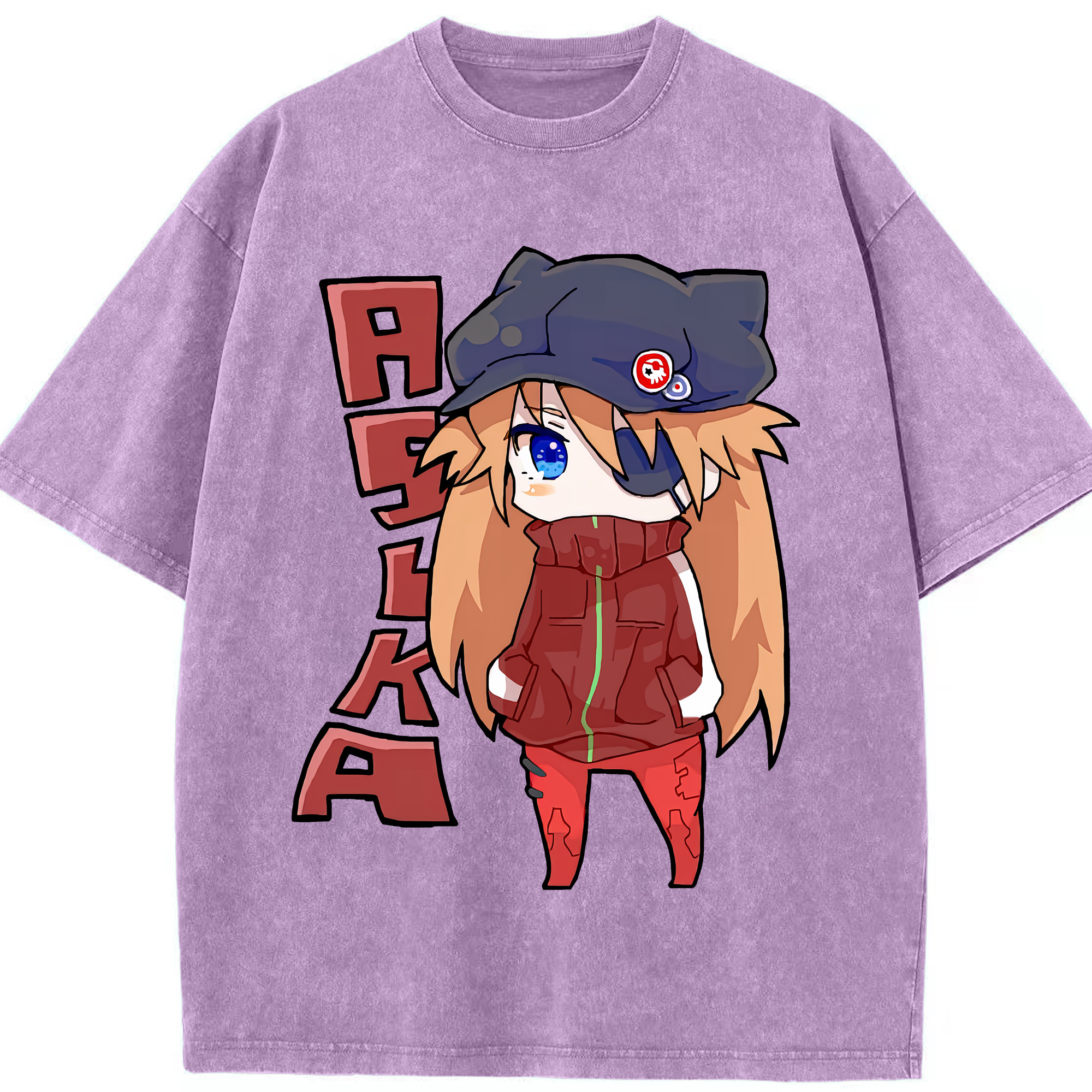 （画像用） EVA 新世紀エヴァンゲリオン 綿100% ヴィンテージ風 半袖Tシャツ（フロントプリント）