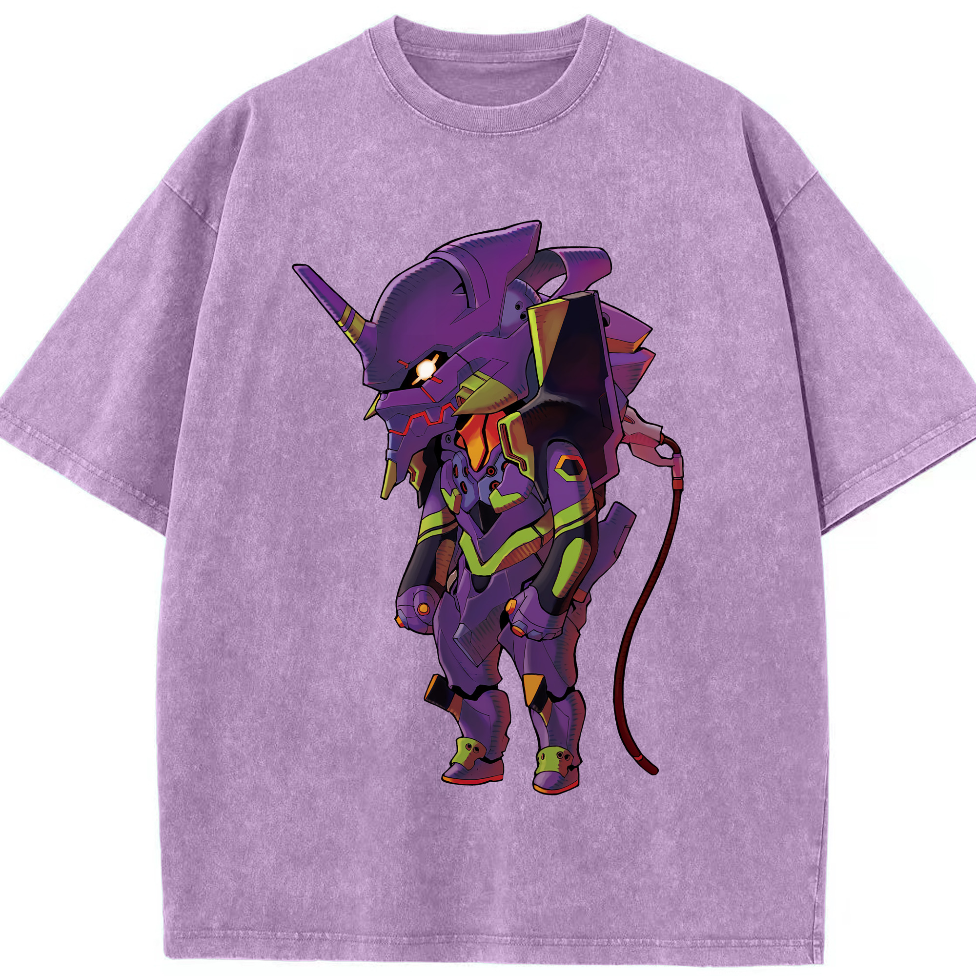 （画像用） EVA 新世紀エヴァンゲリオン 綿100% ヴィンテージ風 半袖Tシャツ（フロントプリント）